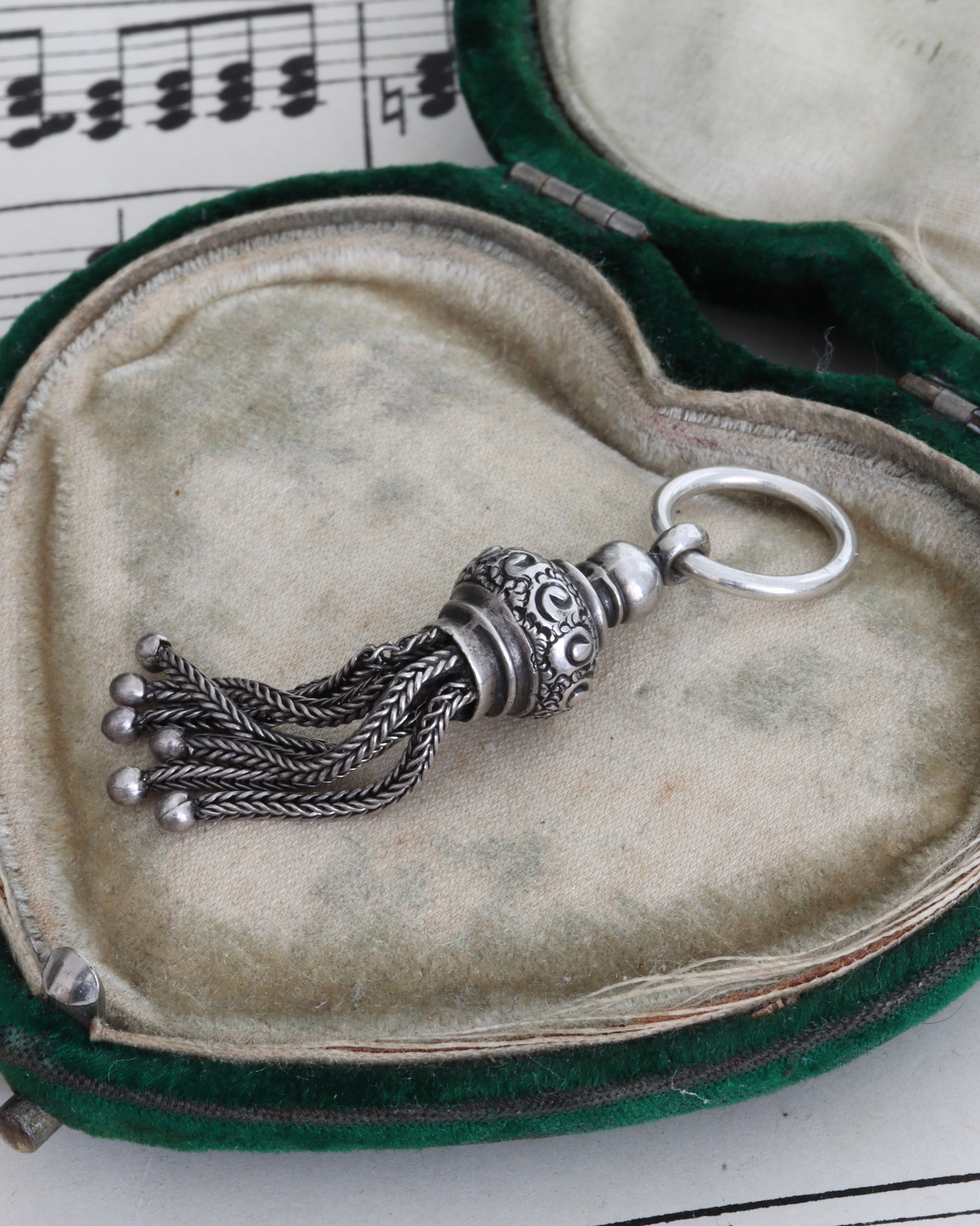 Victorian Silver Tassel Charms