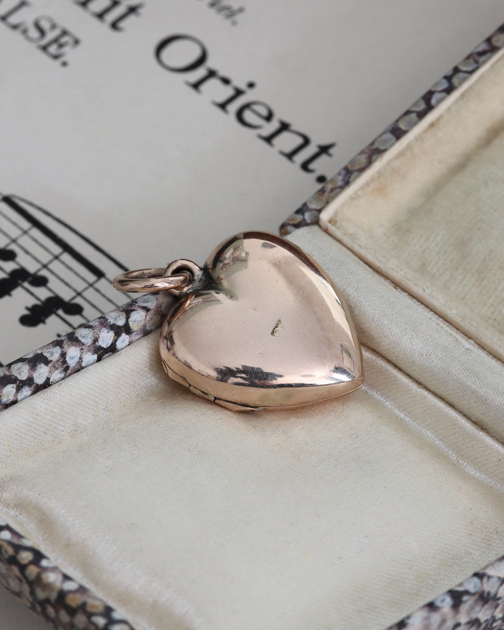 Antique Edwardian 9ct Gold Heart Locket