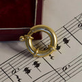 Large Vintage 18ct Gold Chubby Bolt Clasp