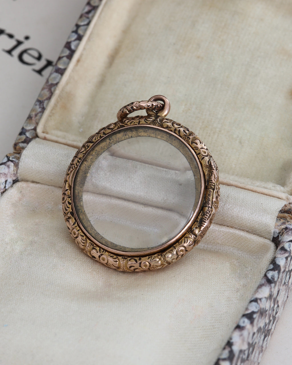 Georgian/Early Victorian Double-Sided Repousse Locket