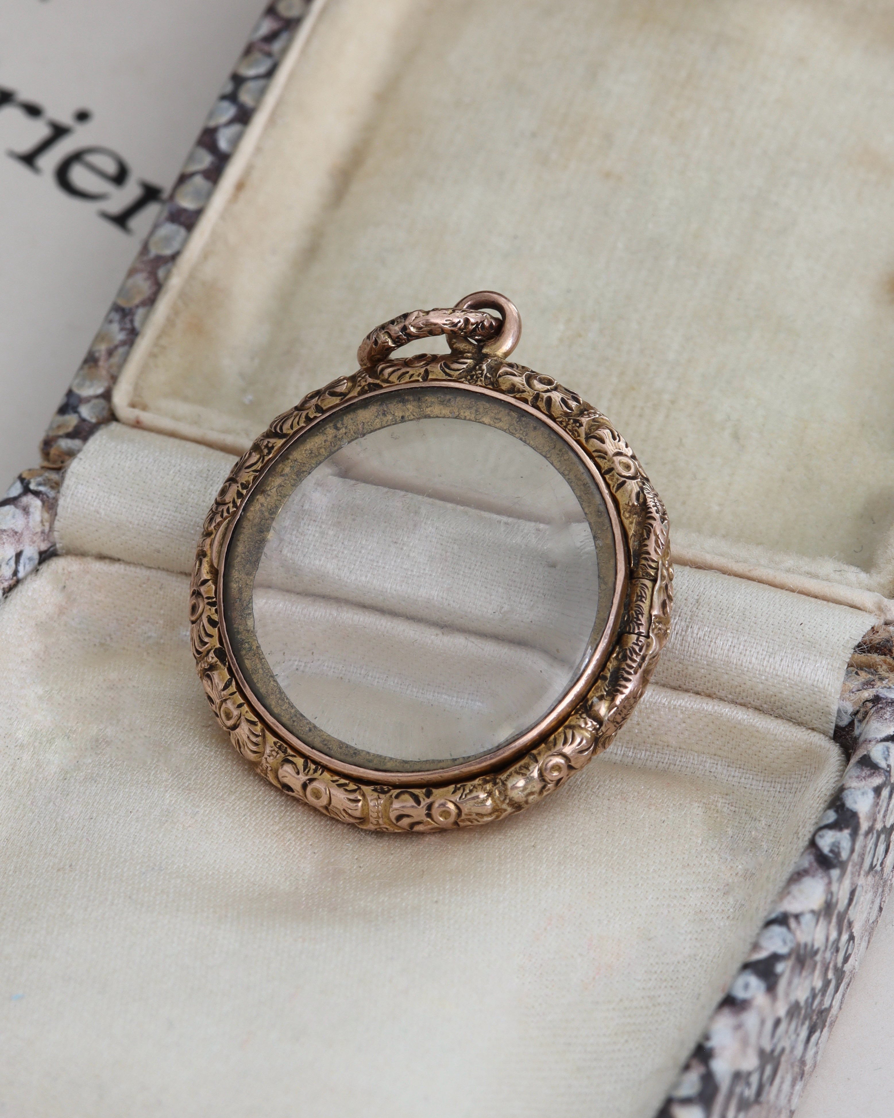 Georgian/Early Victorian Double-Sided Repousse Locket