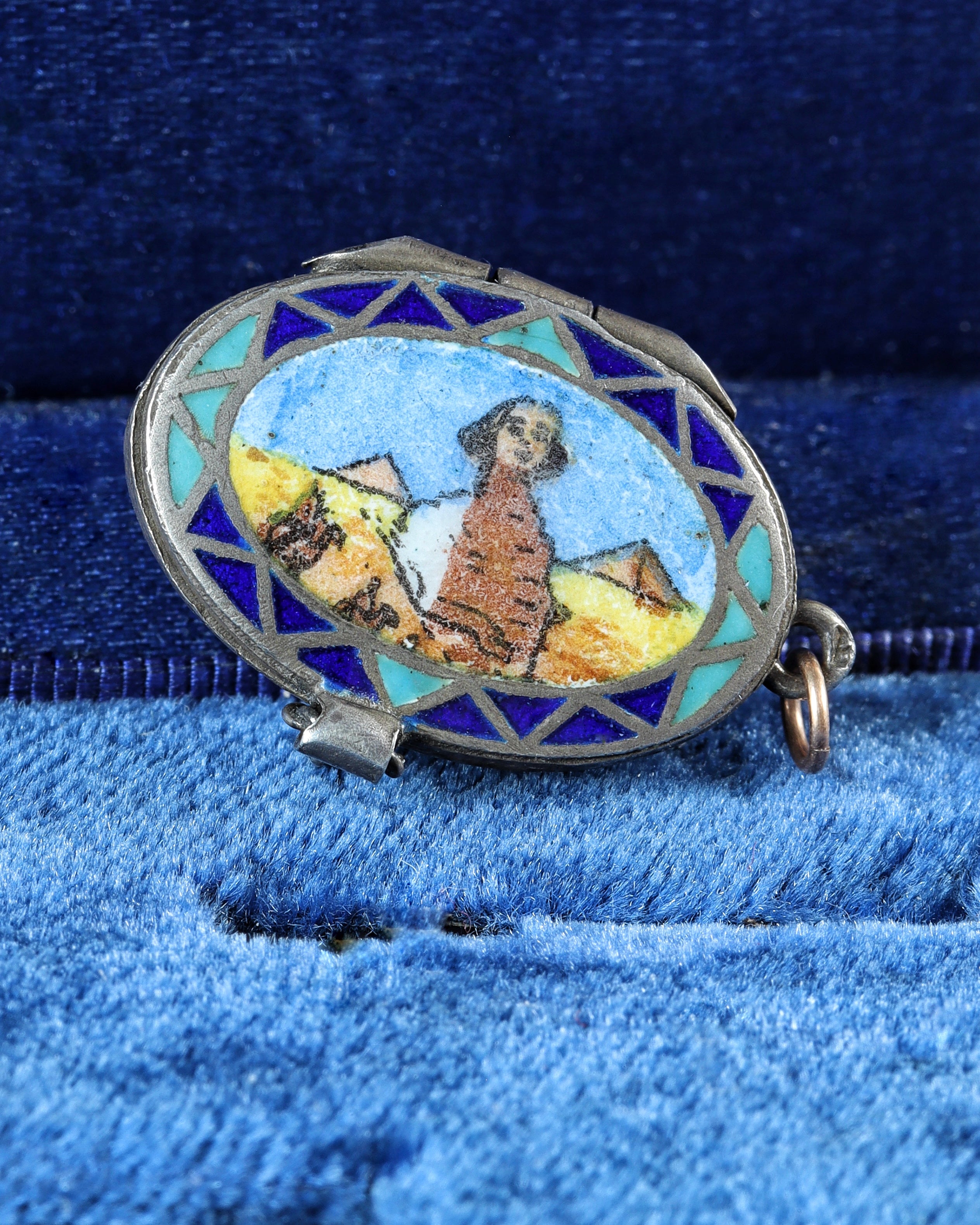 Antique Egyptian Revival Moses Basket Charm