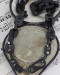 Victorian Mourning Jewellery with Square Links