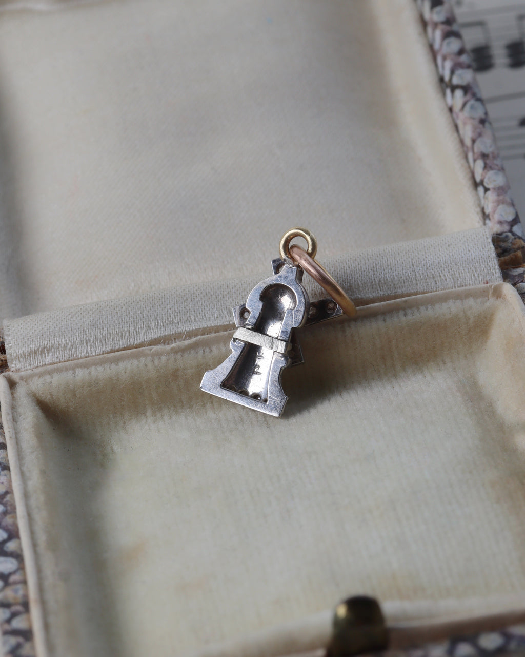 Art Deco Platinum & Diamond Articulated Windmill Charm