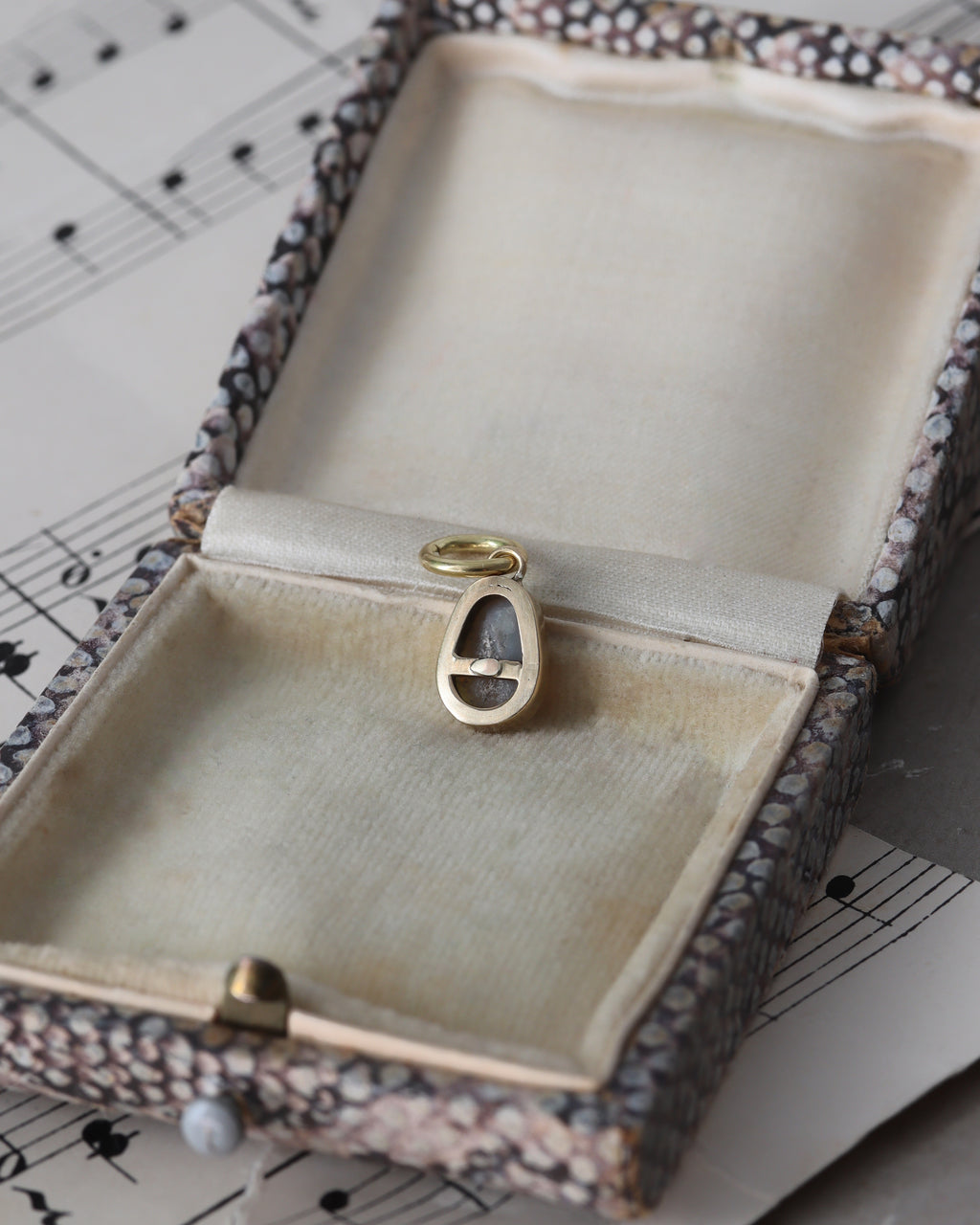 Vintage Opal Charm in 9ct Yellow Gold