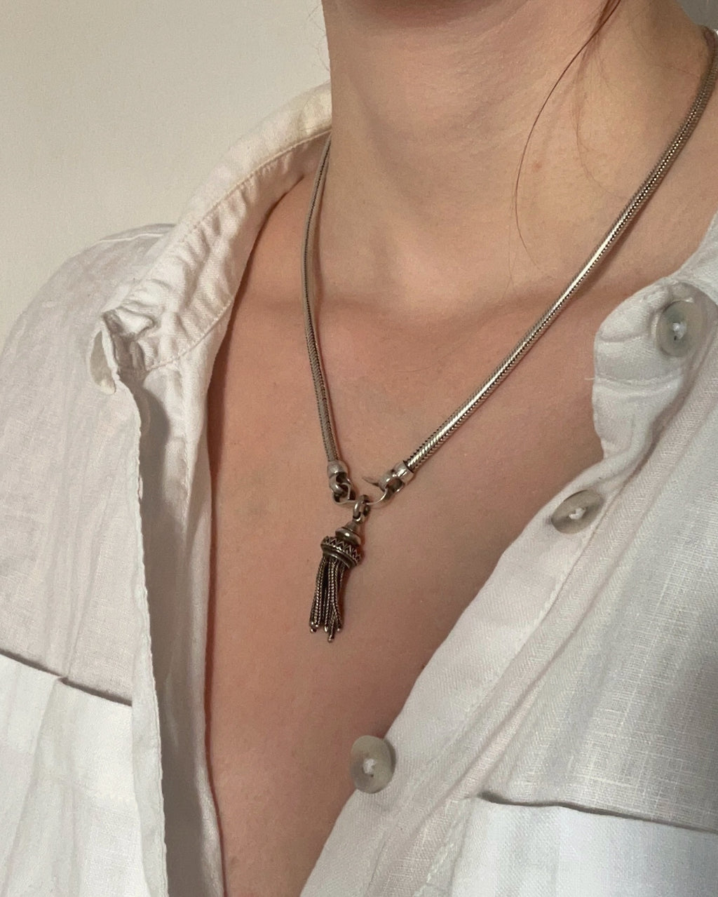 Victorian Silver Tassel Charms
