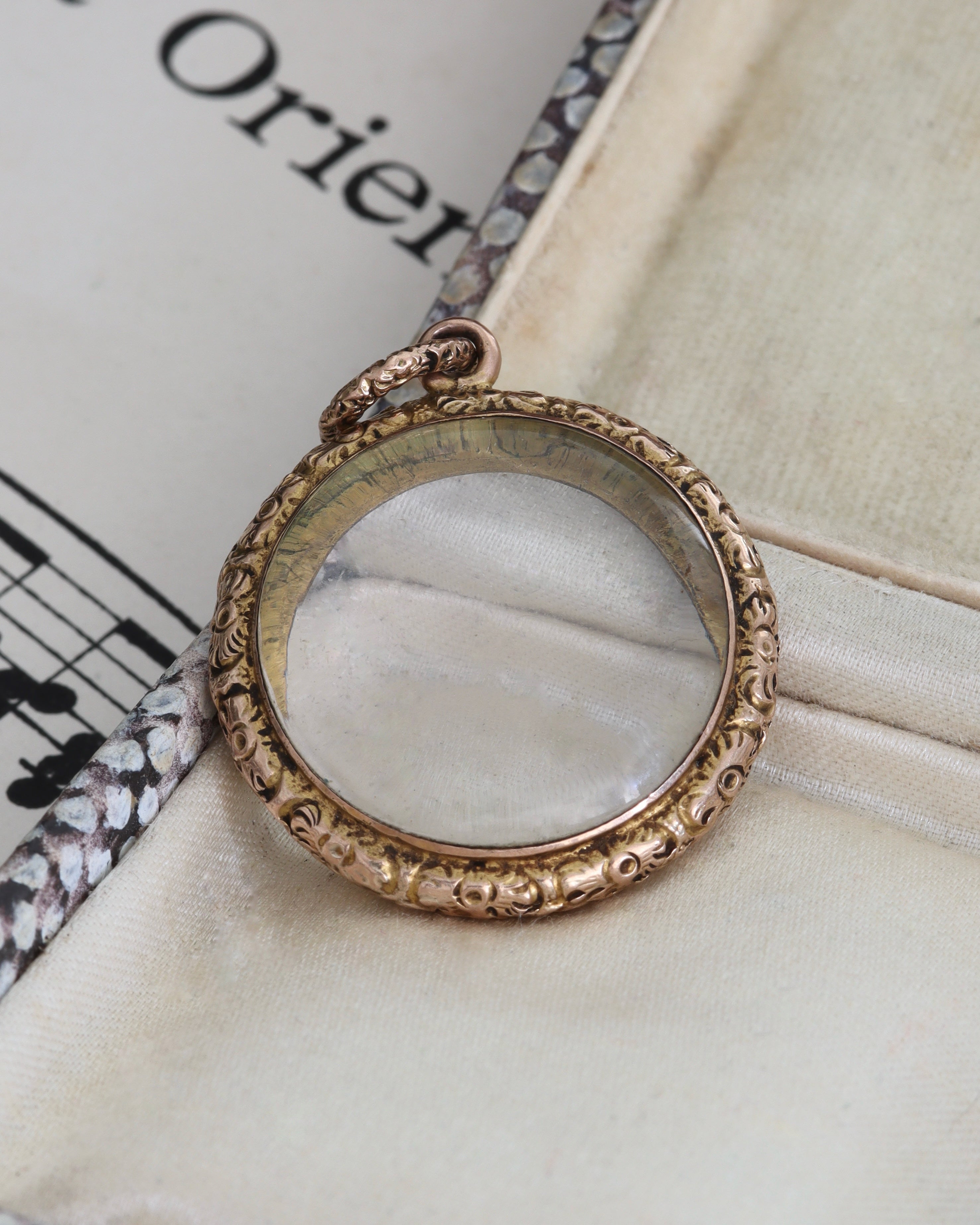 Georgian/Early Victorian Double-Sided Repousse Locket