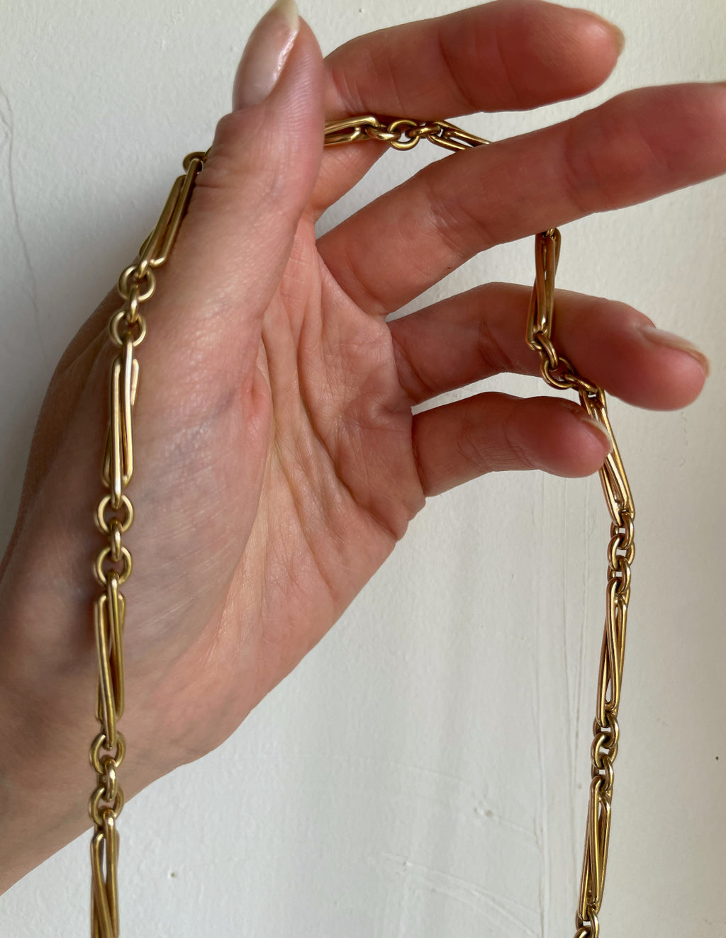Vintage 9ct Yellow Gold Fancy Link Chain image 10