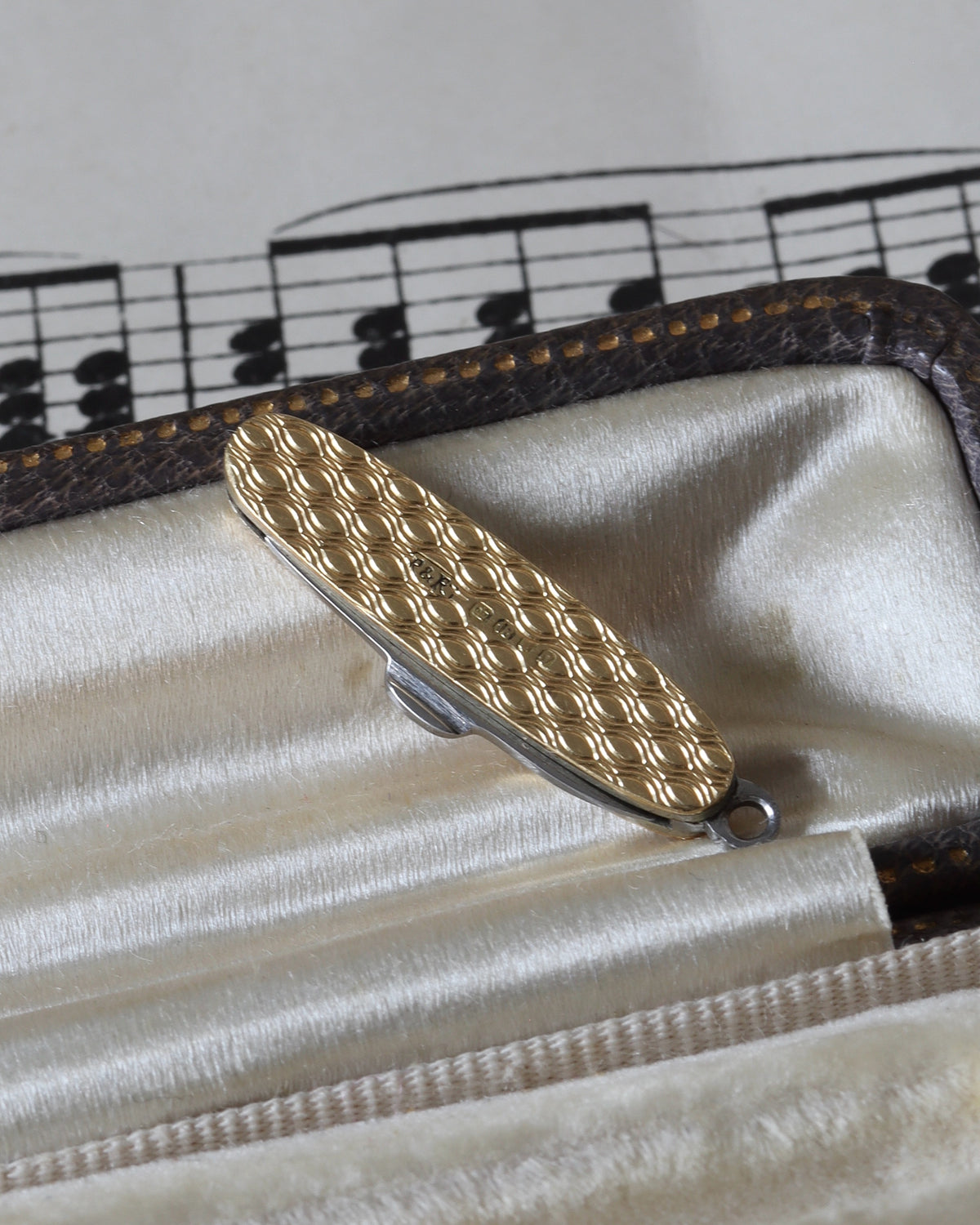 Vintage 18ct Yellow Gold Miniature Folding Penknife Charm