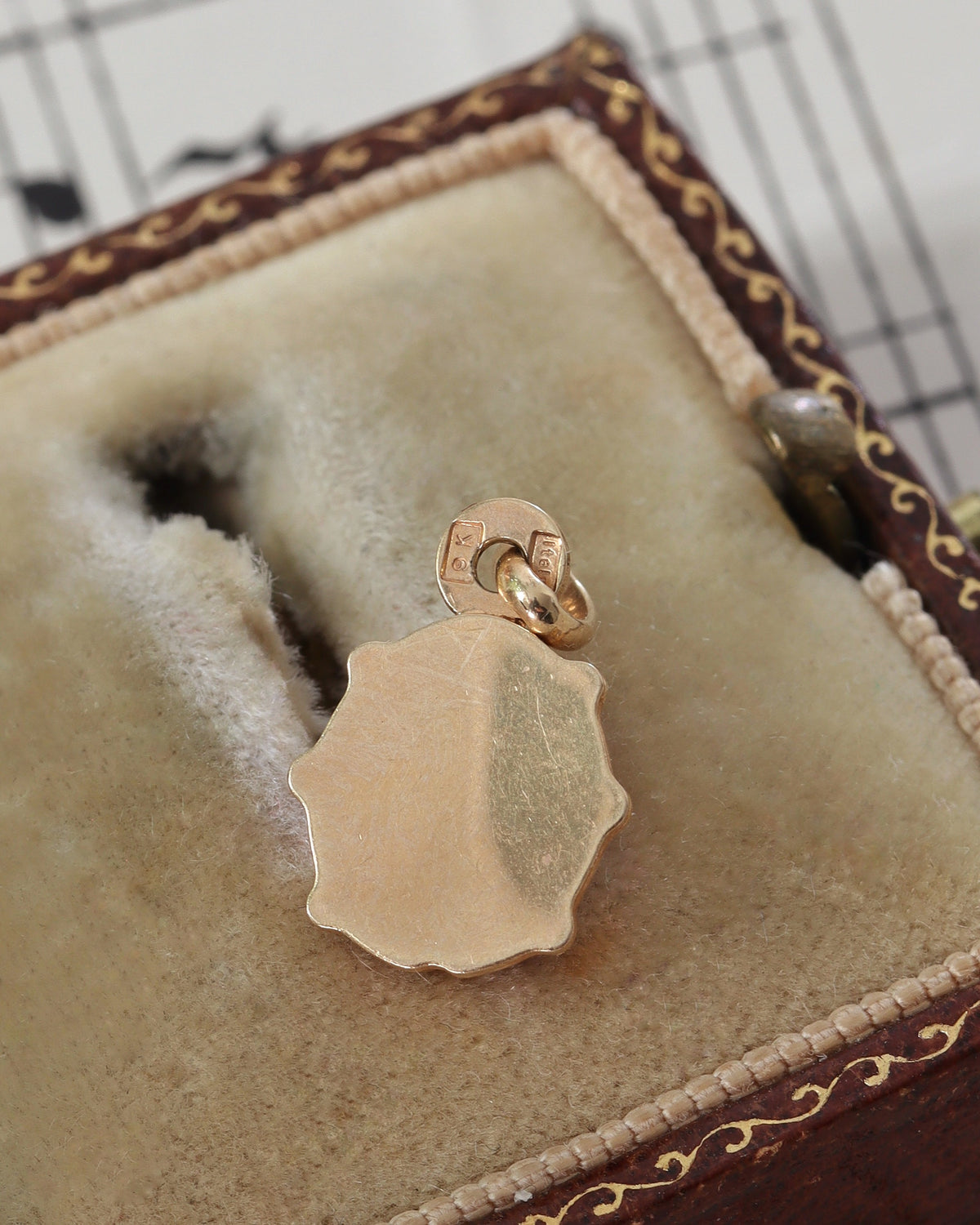 Vintage Italian 9ct Yellow Gold Enamelled Ladybird Charm