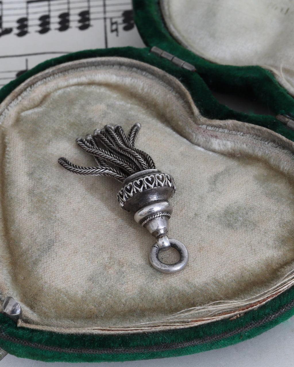 Victorian Silver Tassel Charms