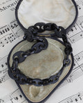 Victorian Mourning Jewellery with Rounded Links