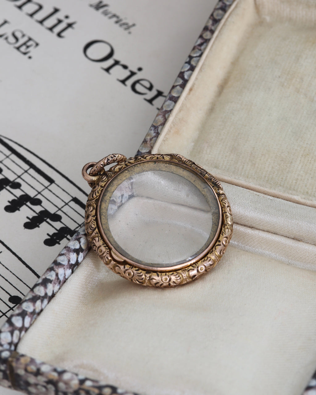 Georgian/Early Victorian Double-Sided Repousse Locket