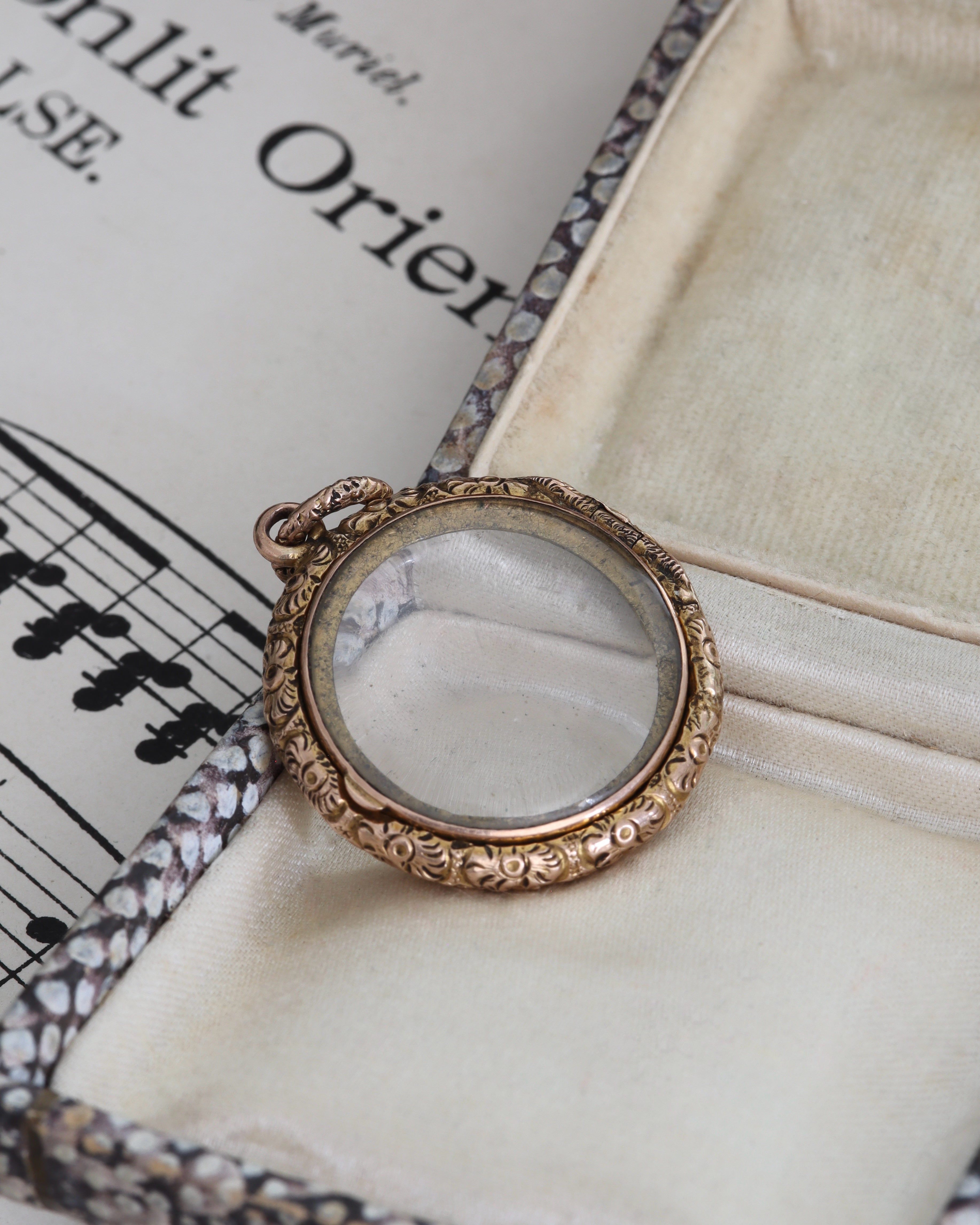 Georgian/Early Victorian Double-Sided Repousse Locket