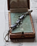 Continental Silver Niello Star Link Chain Extender with Dog Clips