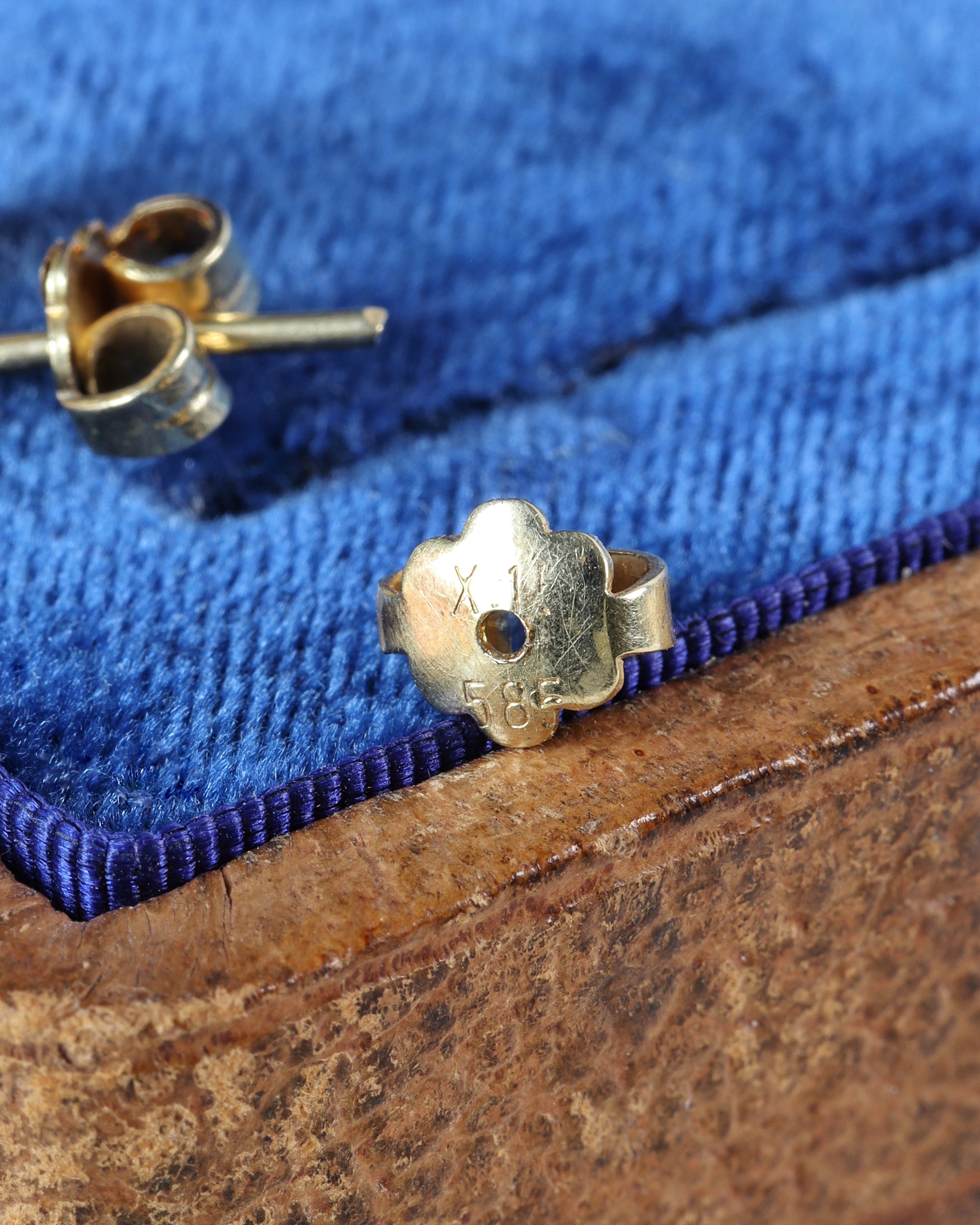Vintage 14ct Gold Diamond Panther Earrings