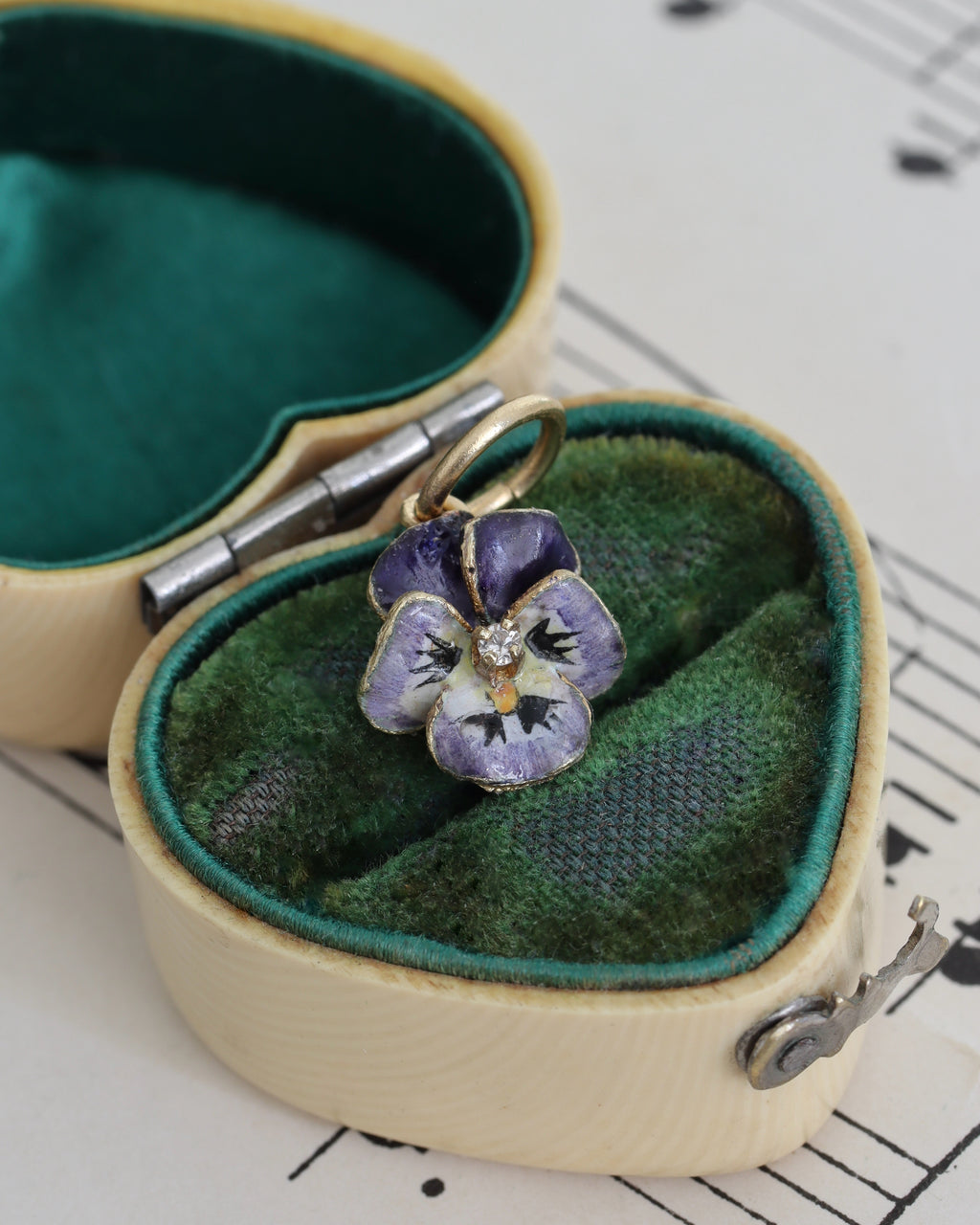 Victorian 14ct Gold Pansy Charm
