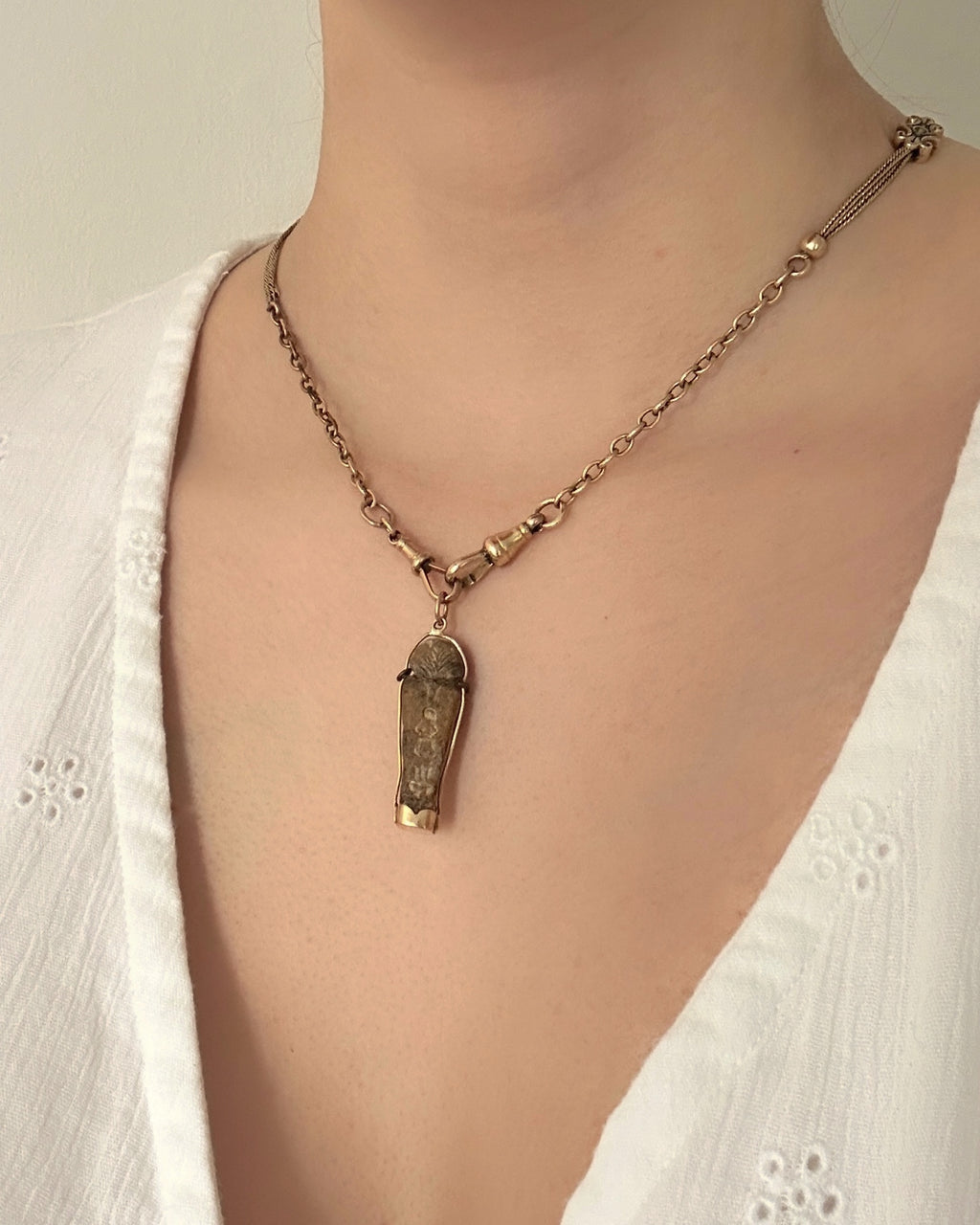 Victorian Egyptian Pharaoh Pendant in Gold