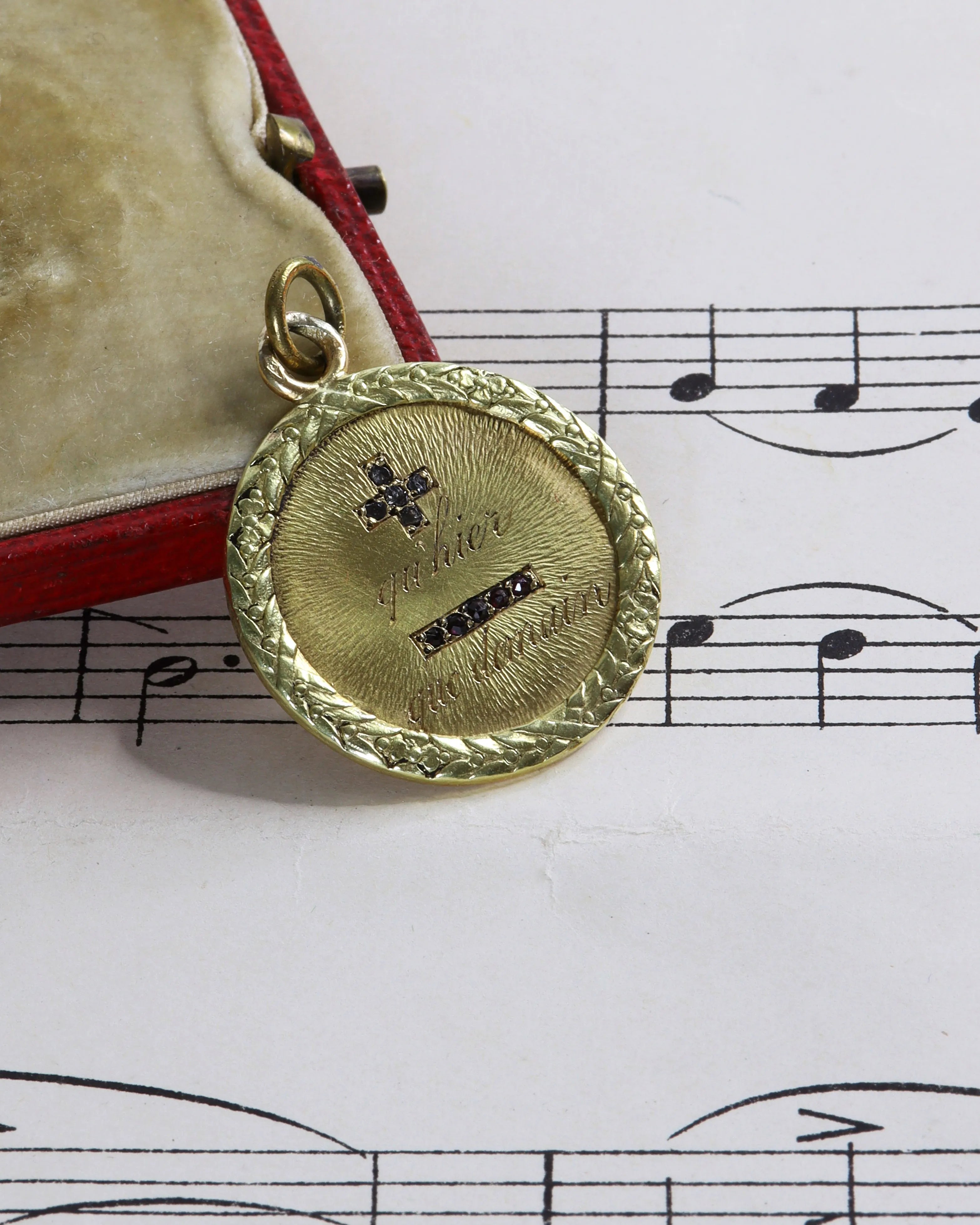 Rare Early 20th Century Augis Love Token Pendant