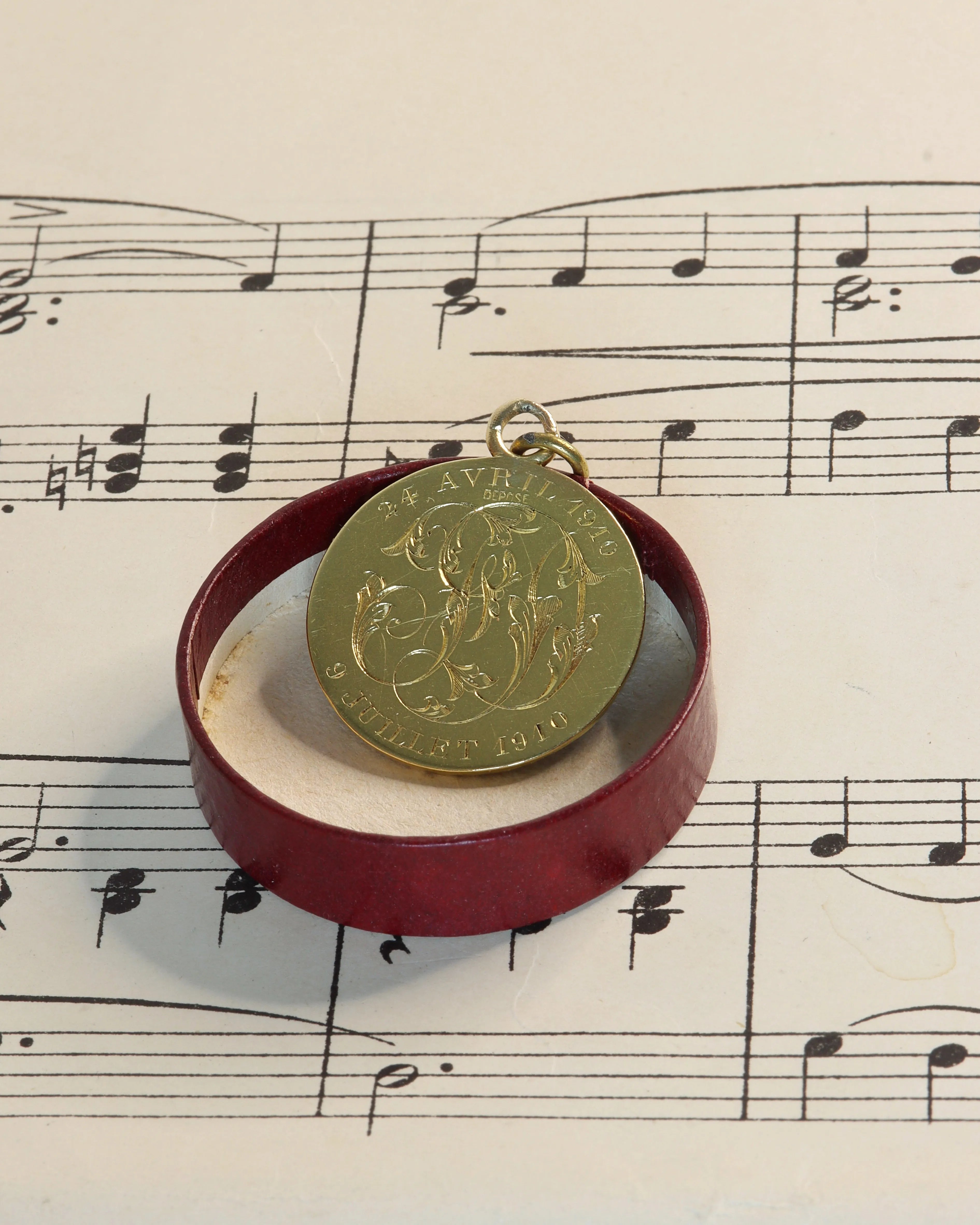 Rare Early 20th Century Augis Love Token Pendant