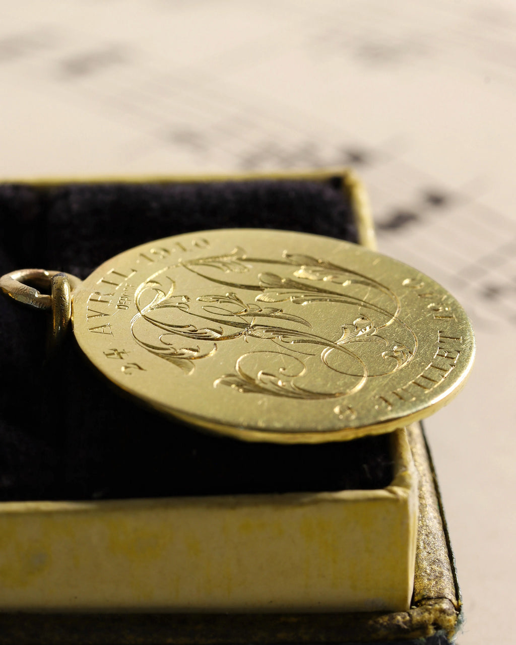 Rare Early 20th Century Augis Love Token Pendant