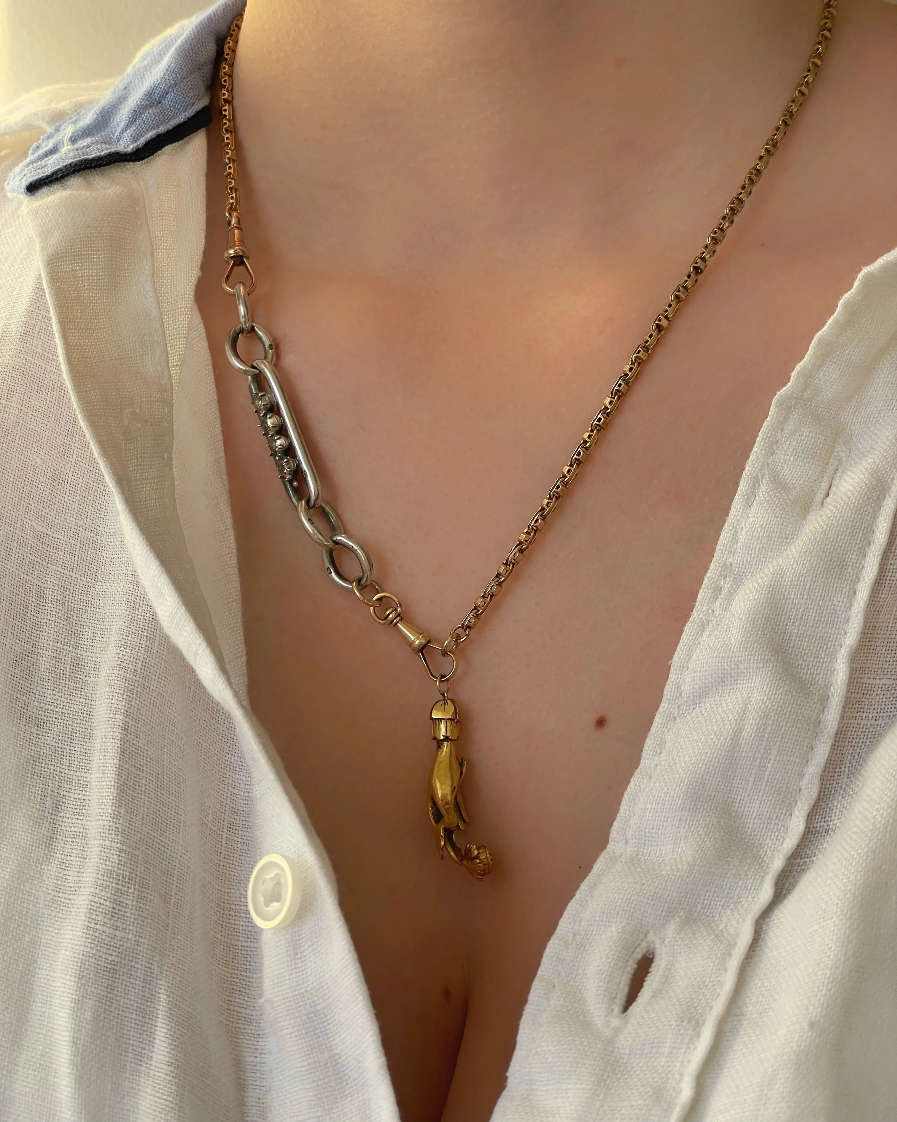 Georgian Hand Flower Paste Pendant