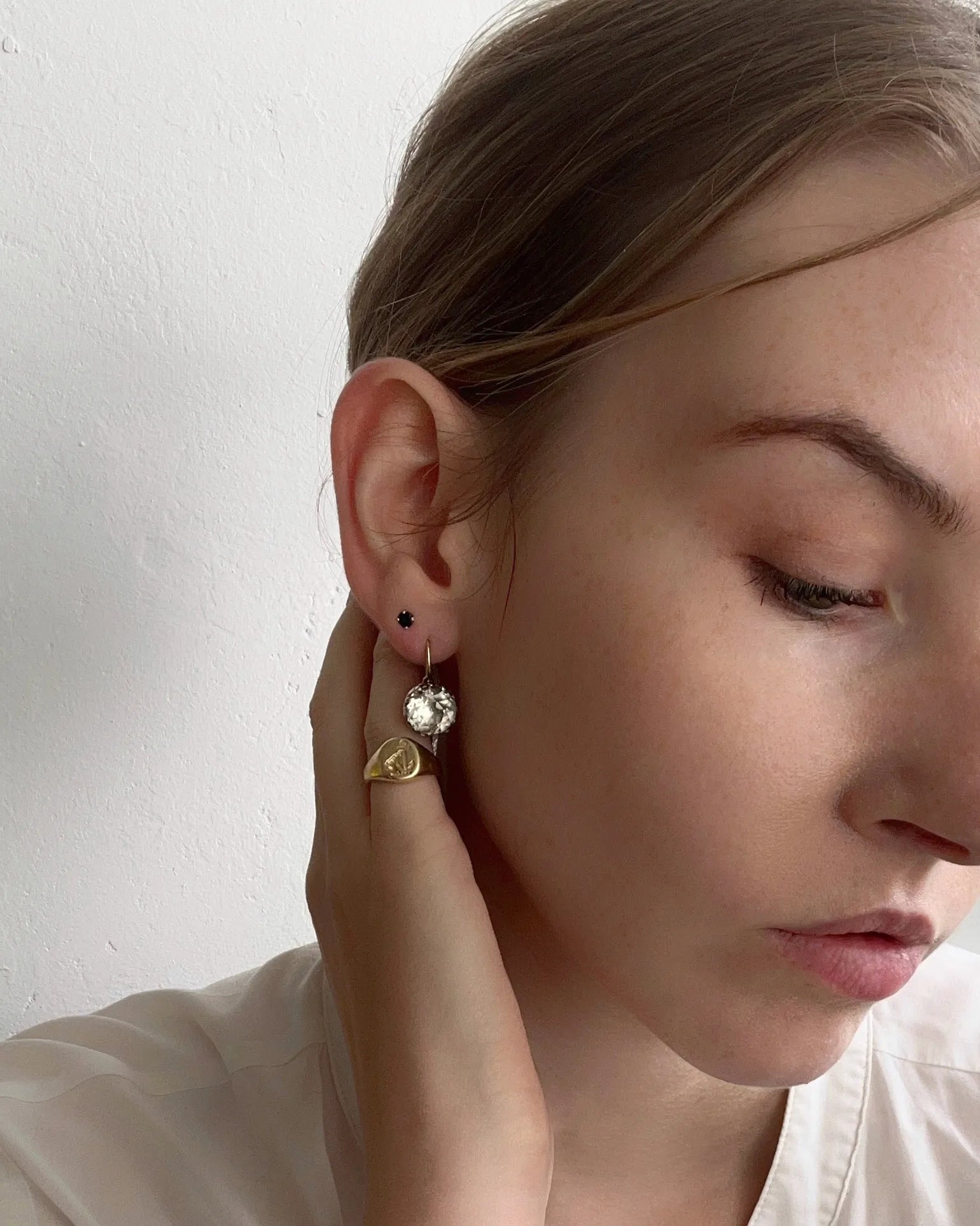 Antique Georgian Paste Earrings
