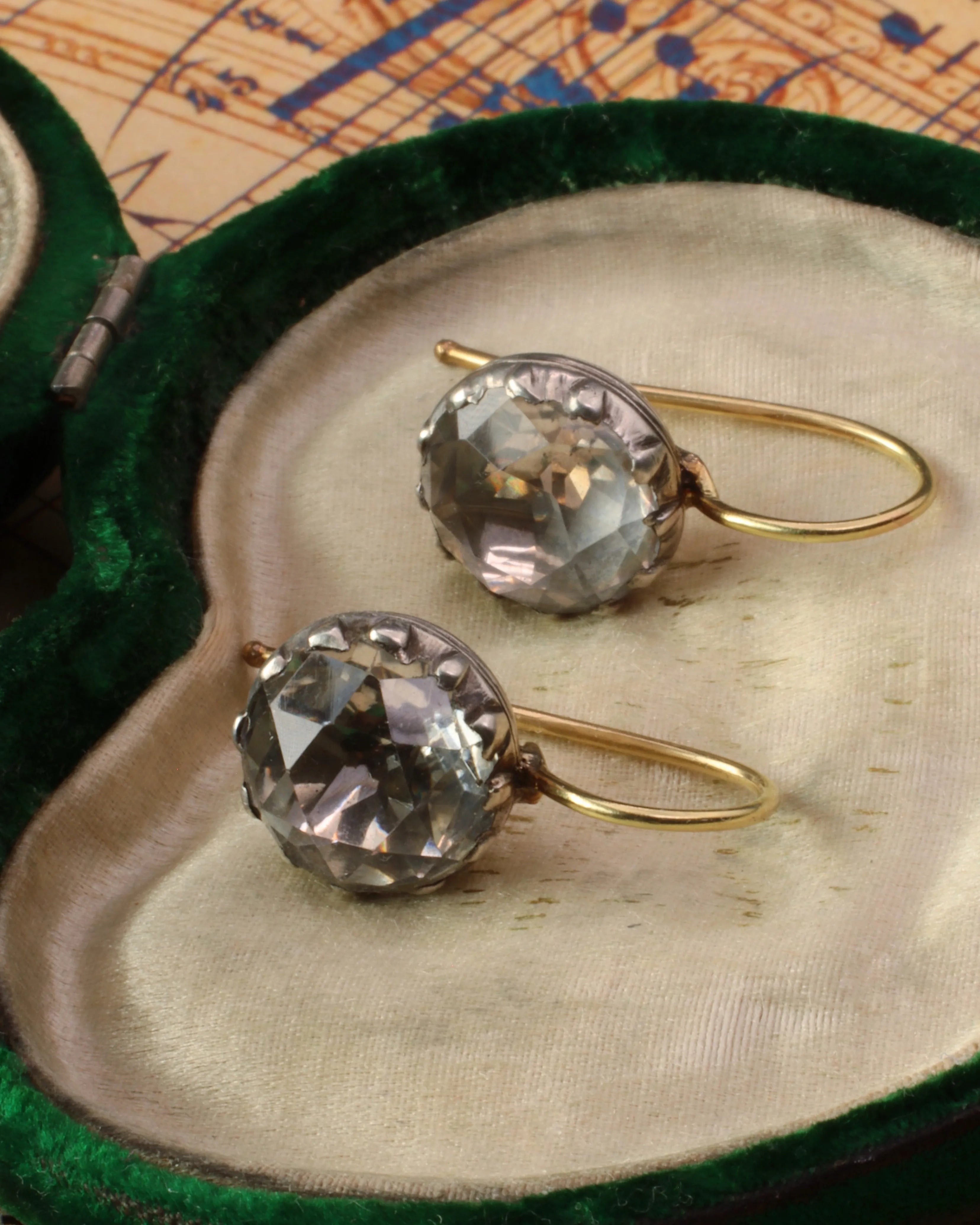 Antique Georgian Paste Earrings
