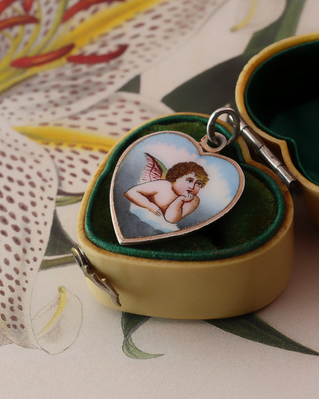 19th-Century Continental Enamelled Cherub Charm