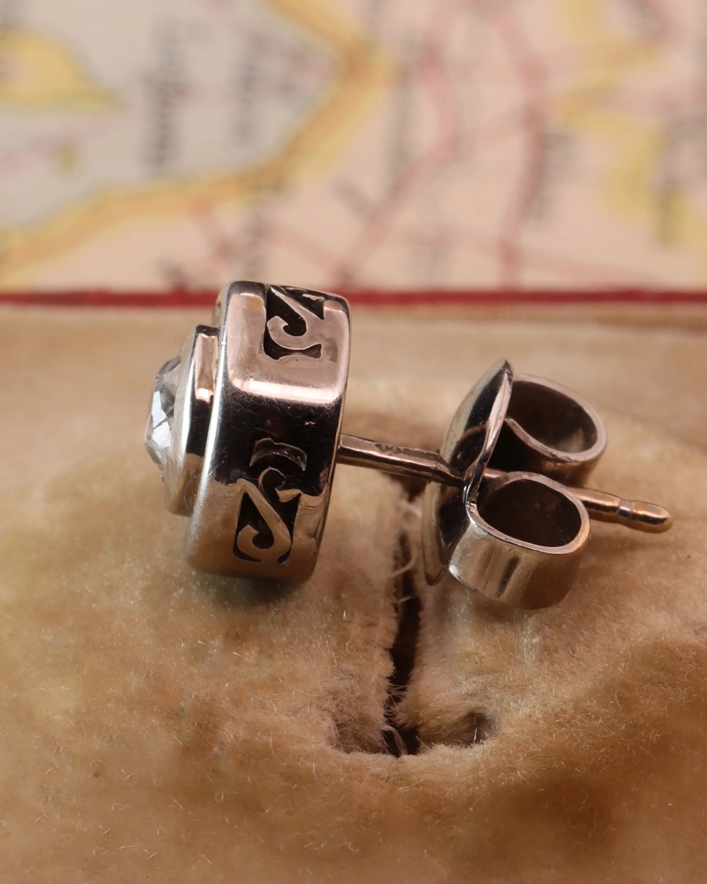 Art Deco Old-Cut Diamond Earrings