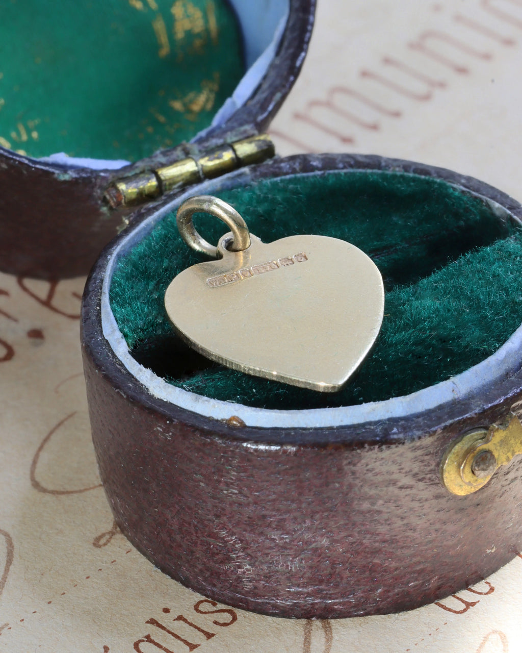 Vintage 9ct Gold 'I Love You' Heart Charm