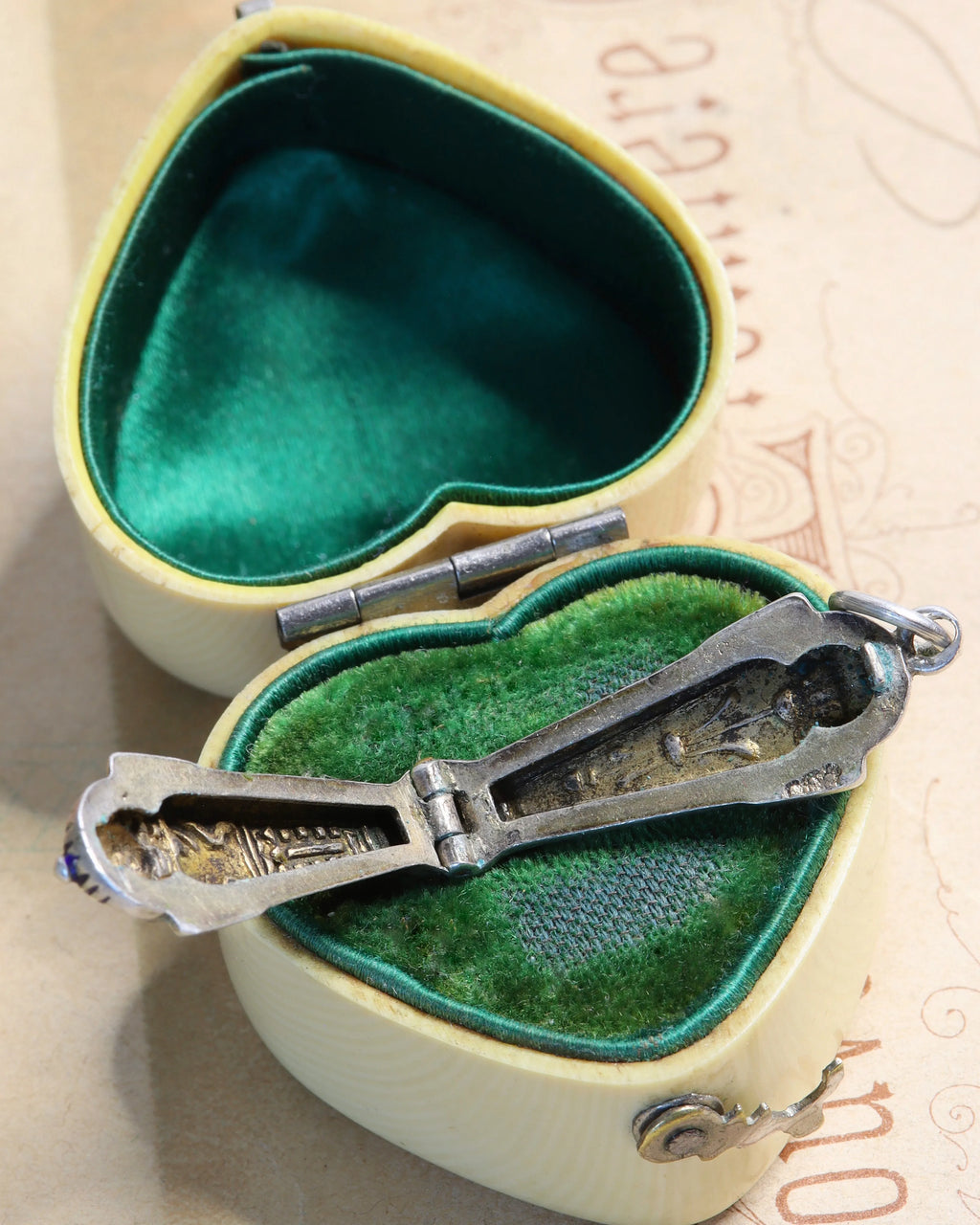 Art Deco Silver Sarcophagus Charm