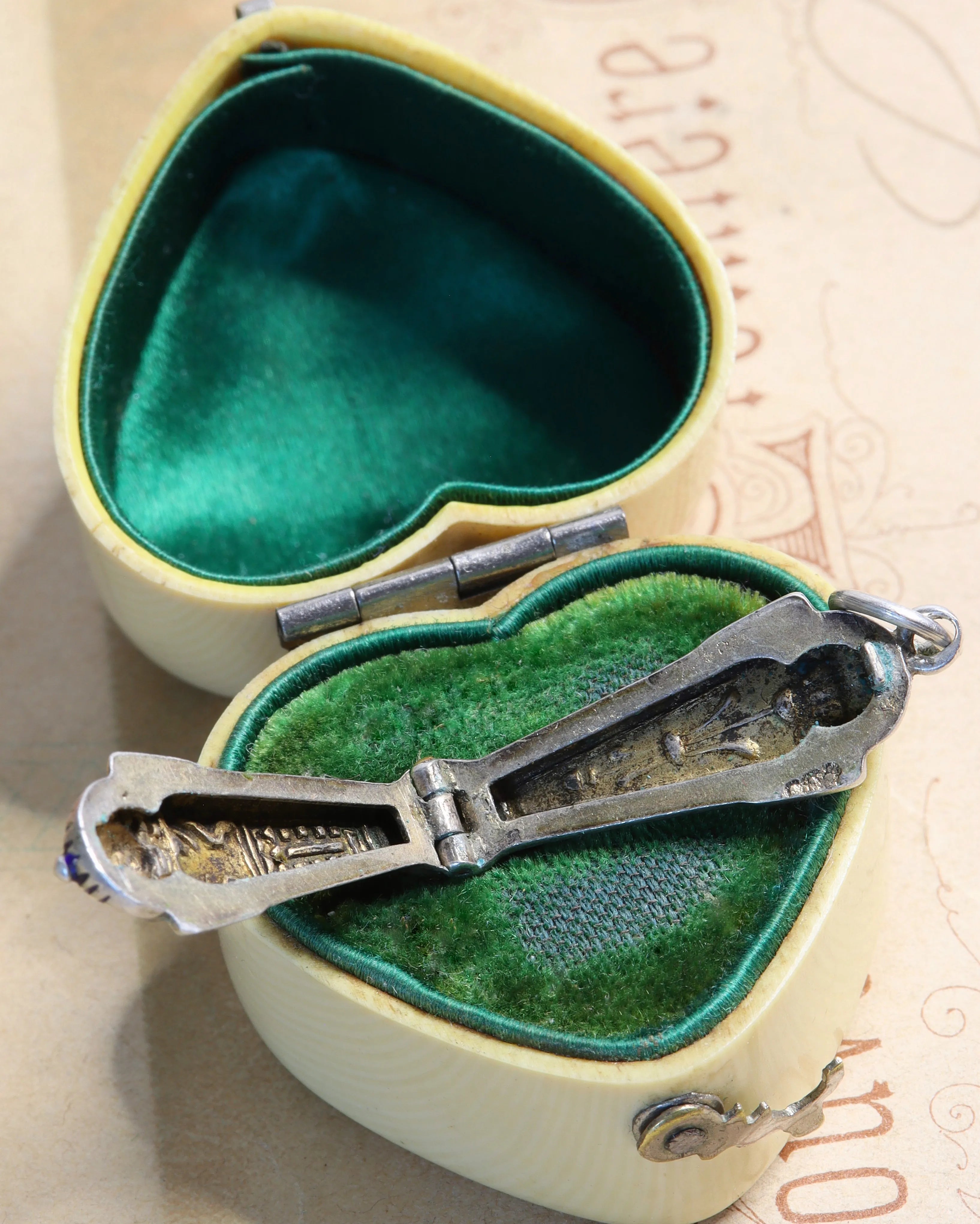 Art Deco Silver Sarcophagus Charm