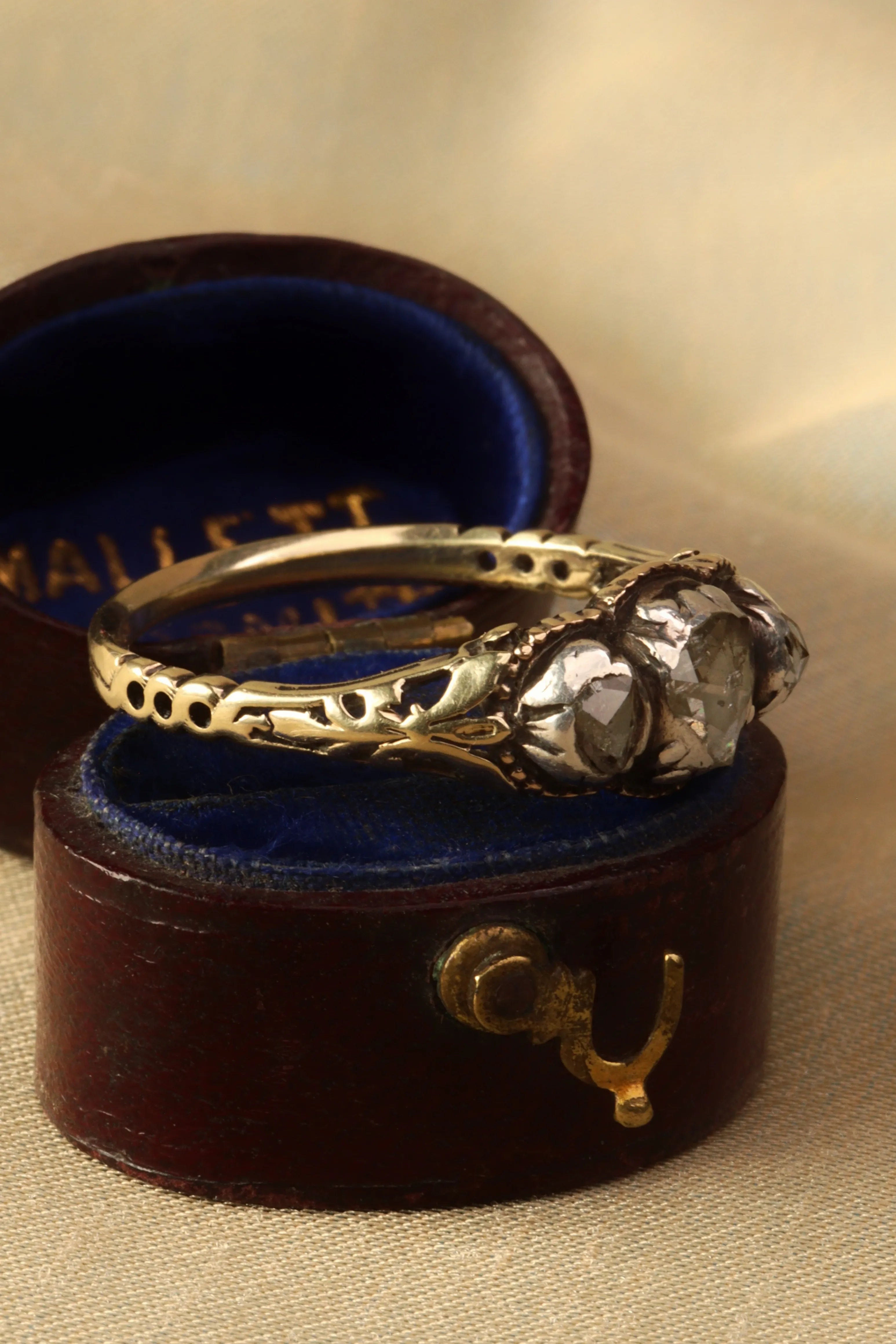 Georgian Rose-Cut Trilogy Ring