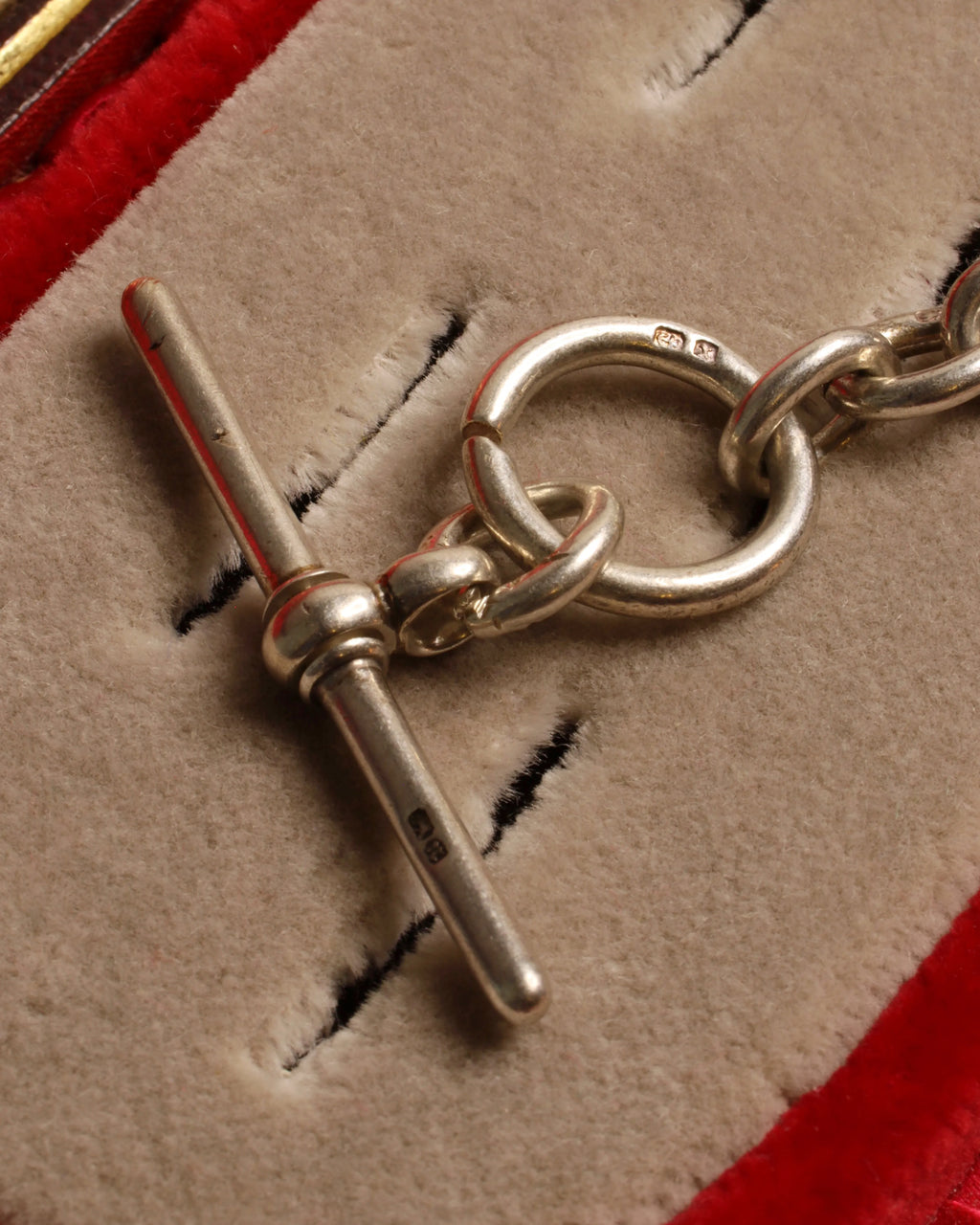 Victorian Silver T-Bar Chain with Extra Links