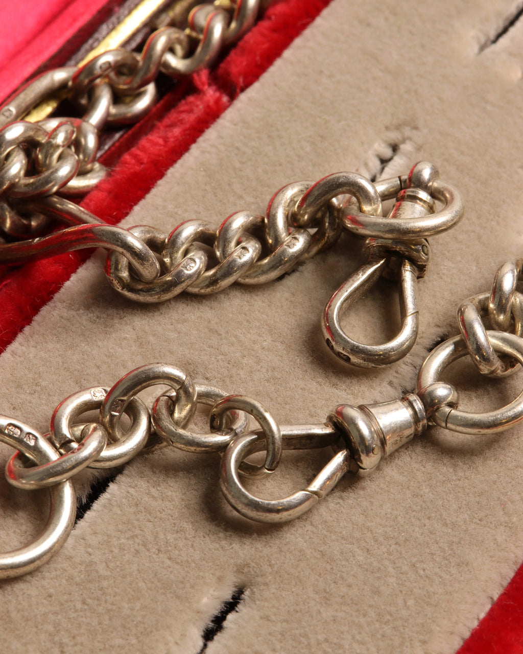 Victorian Silver T-Bar Chain with Extra Links