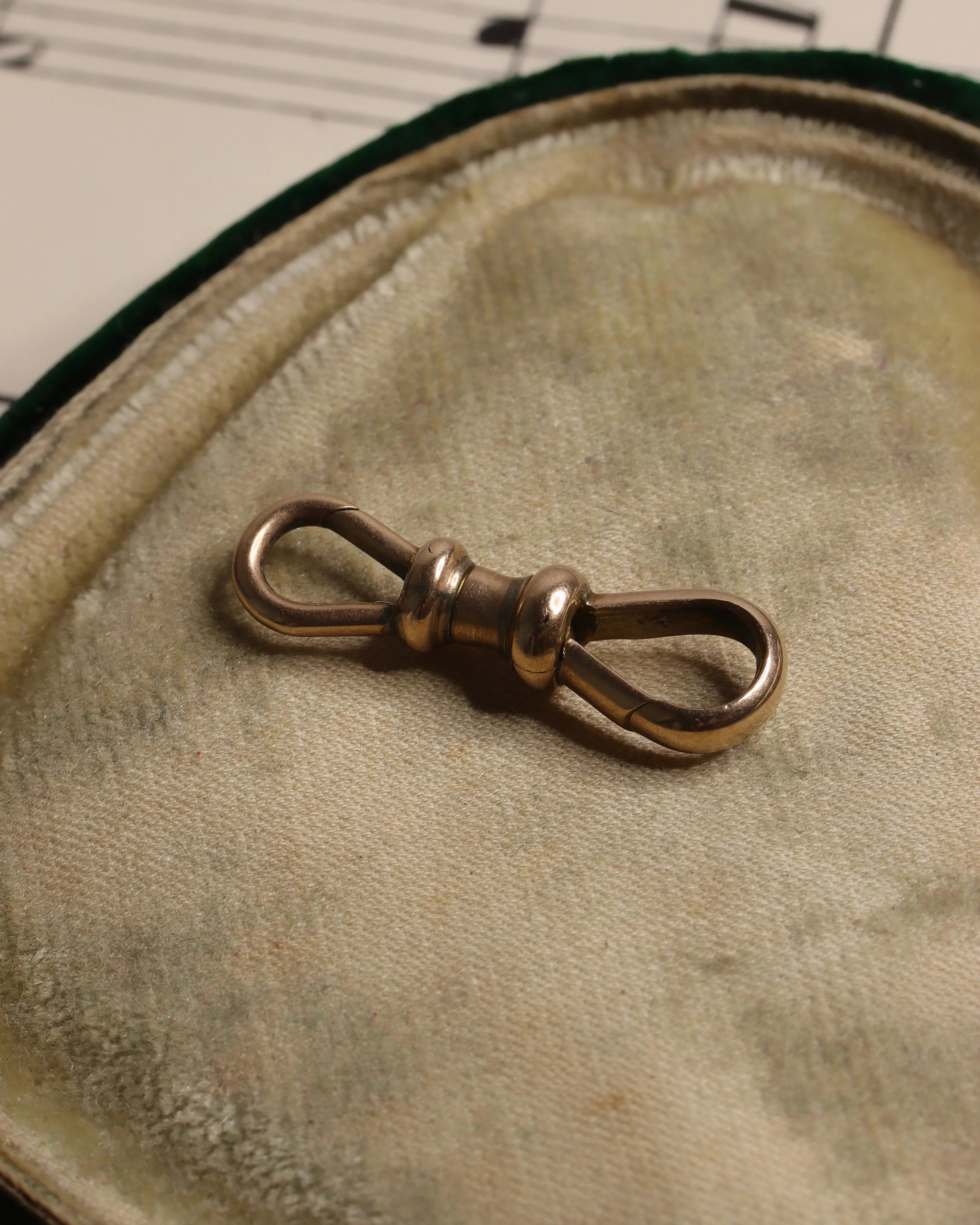 Victorian 9ct Gold Double Dog Clip