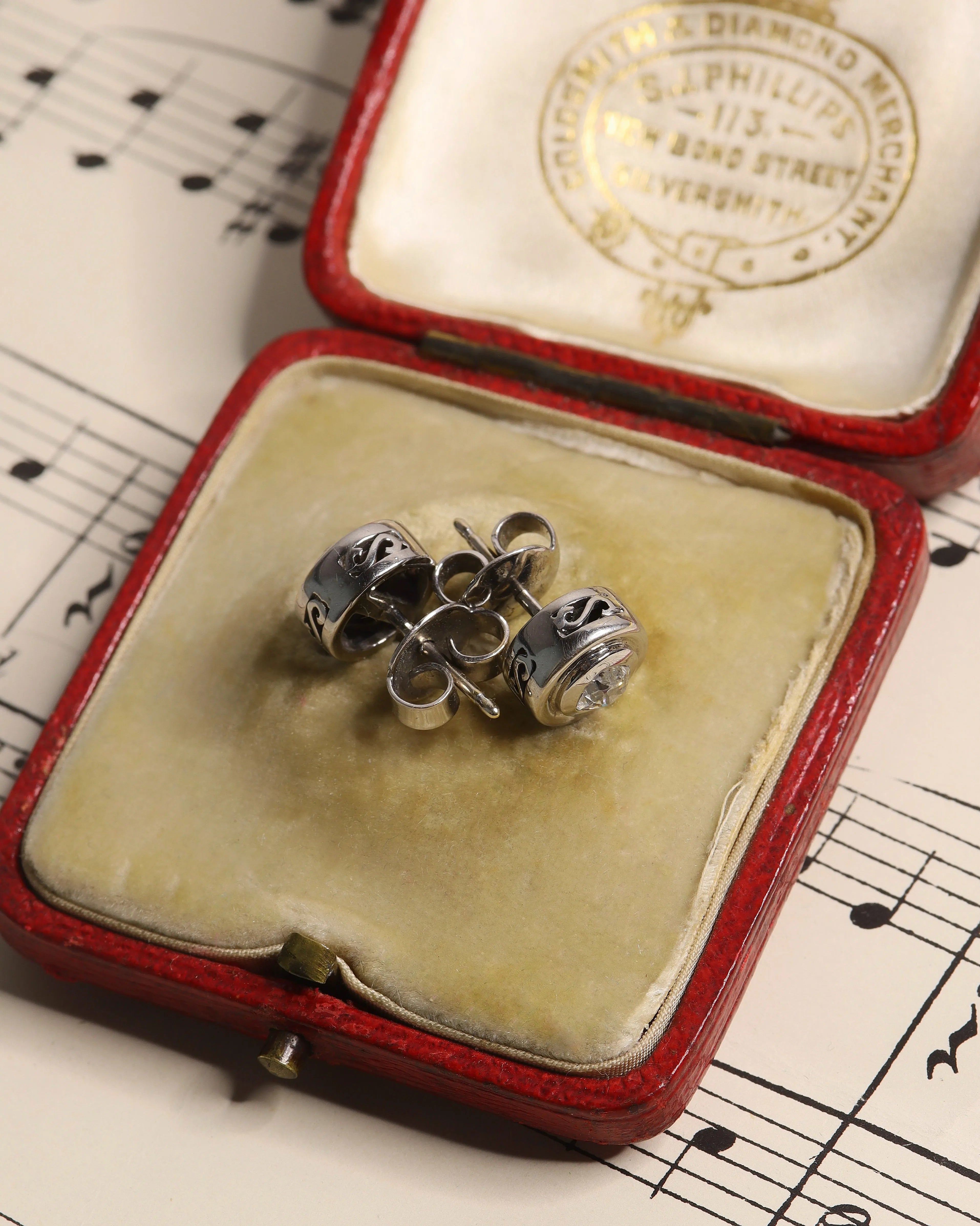 Art Deco Old-Cut Diamond Earrings