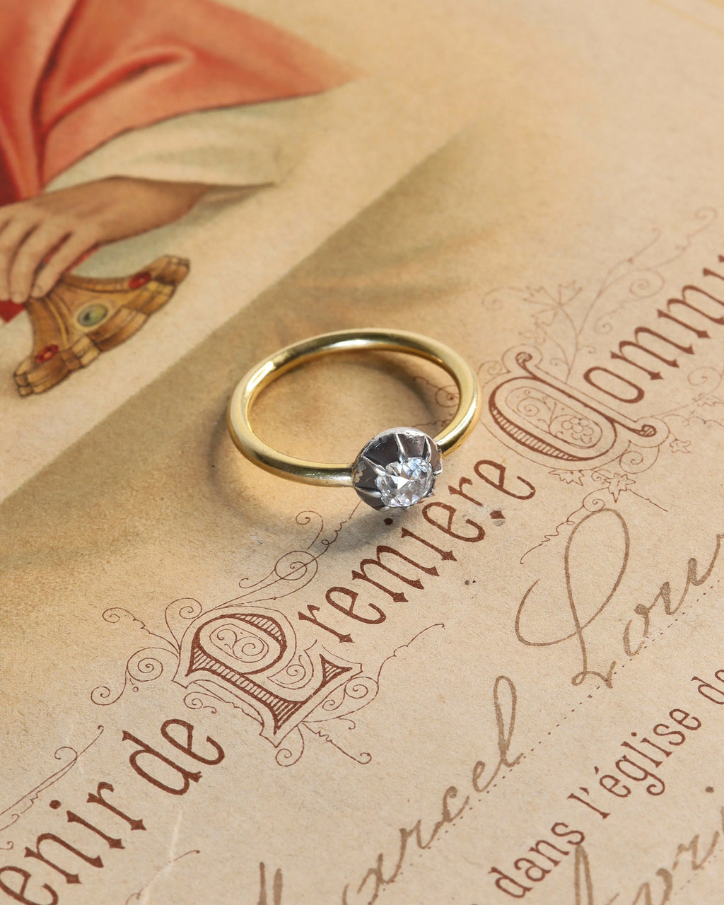 Antique Victorian Solitaire Ring