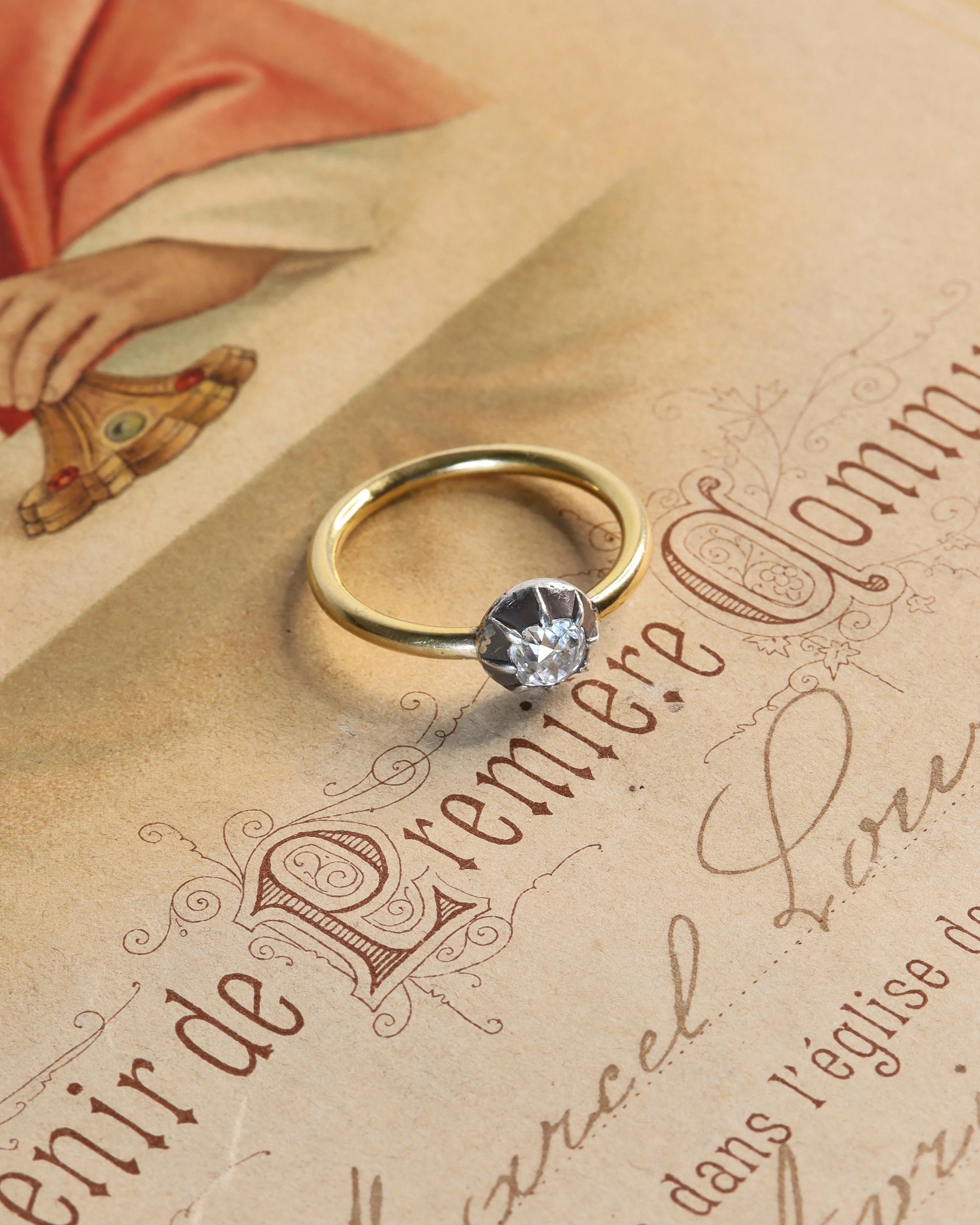Antique Victorian Solitaire Ring