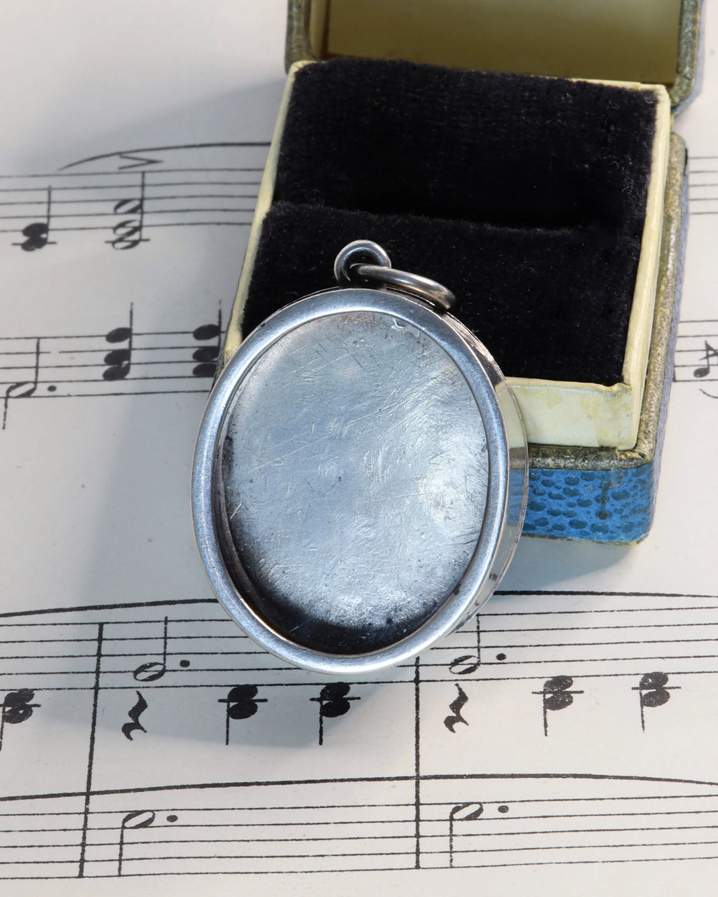 Antique Georgian Silver Glass-Fronted Locket