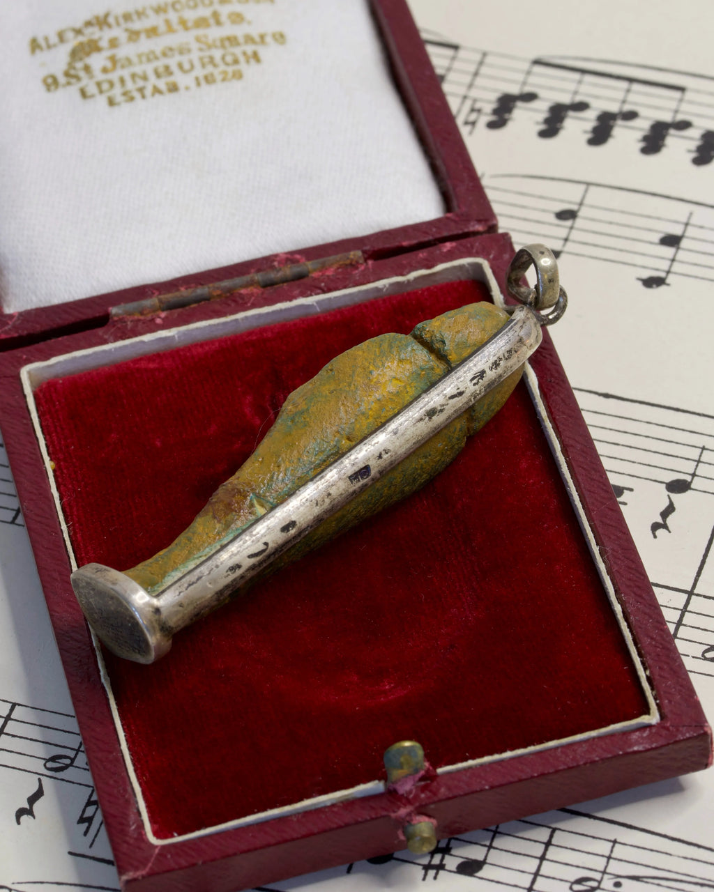 Ancient Pharaoh Charm in Antique Silver Setting