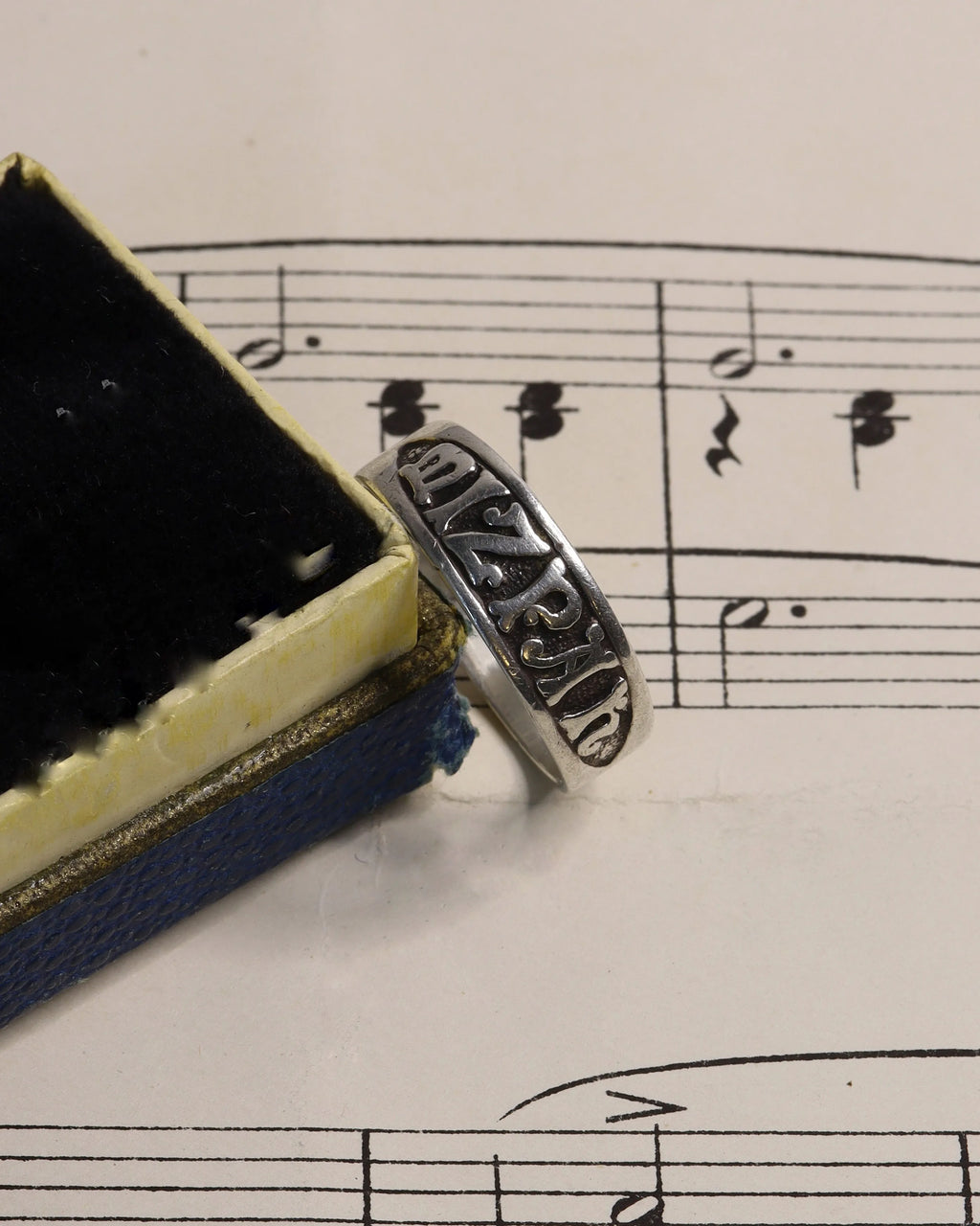 Victorian Silver 1878 Mizpah Ring
