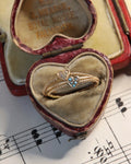 Antique 14ct Rose Gold Double Heart Ring
