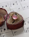 Contemporary 18ct Gold & Pink Cabochon Tourmaline Charm