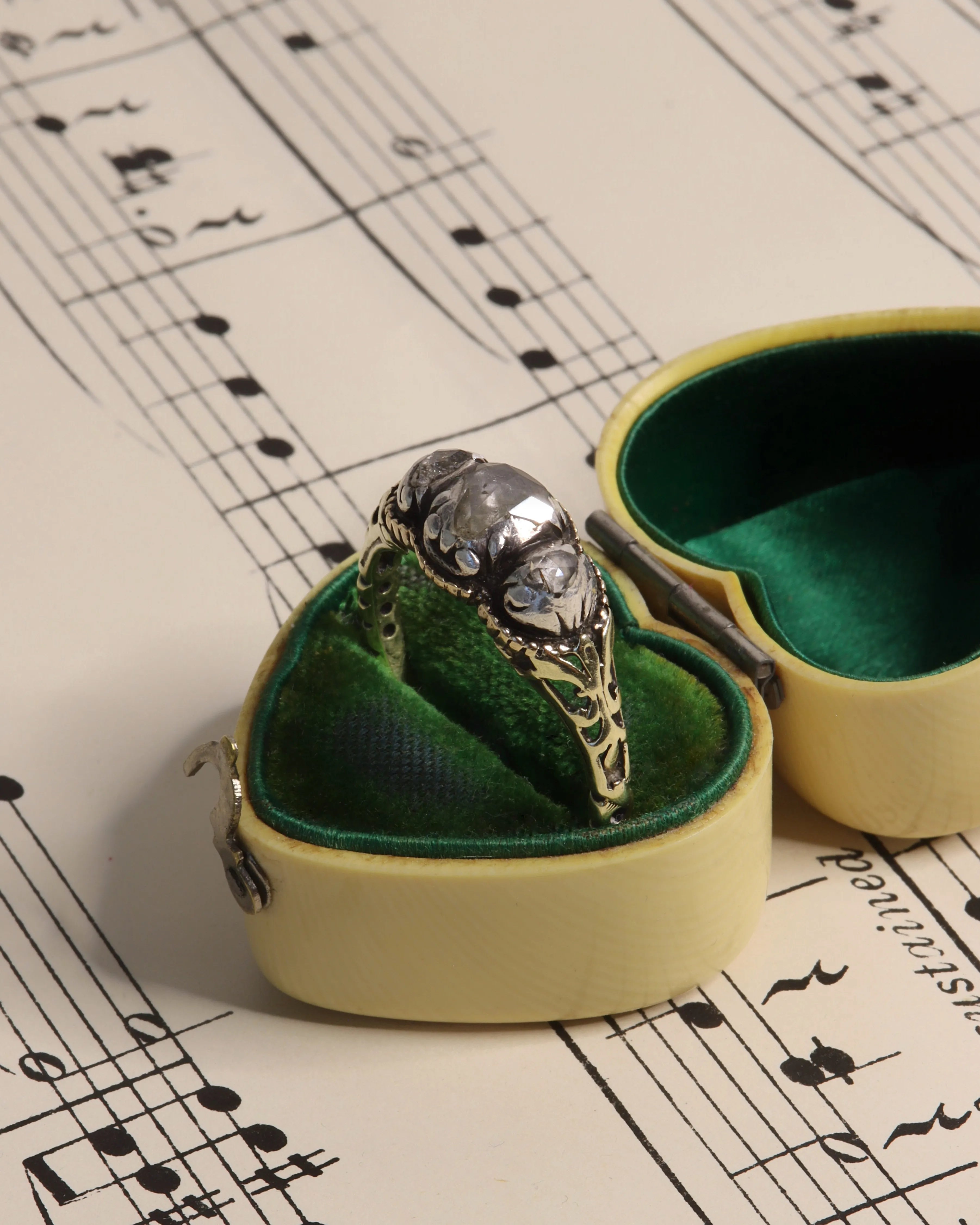 Georgian Rose-Cut Trilogy Ring