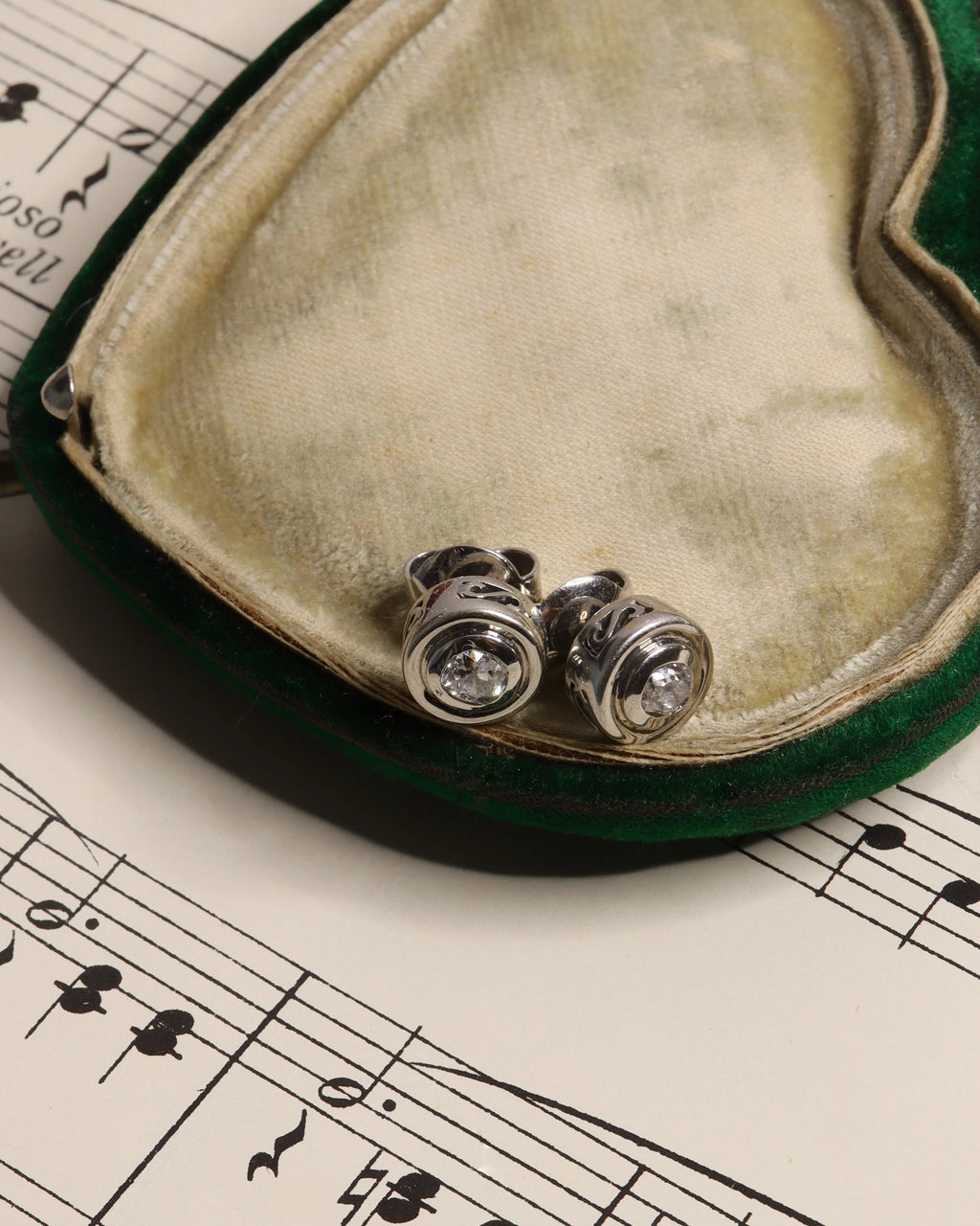 Art Deco Old-Cut Diamond Earrings