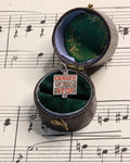 Antique Art Deco Platinum & Enamel Diamond Charm