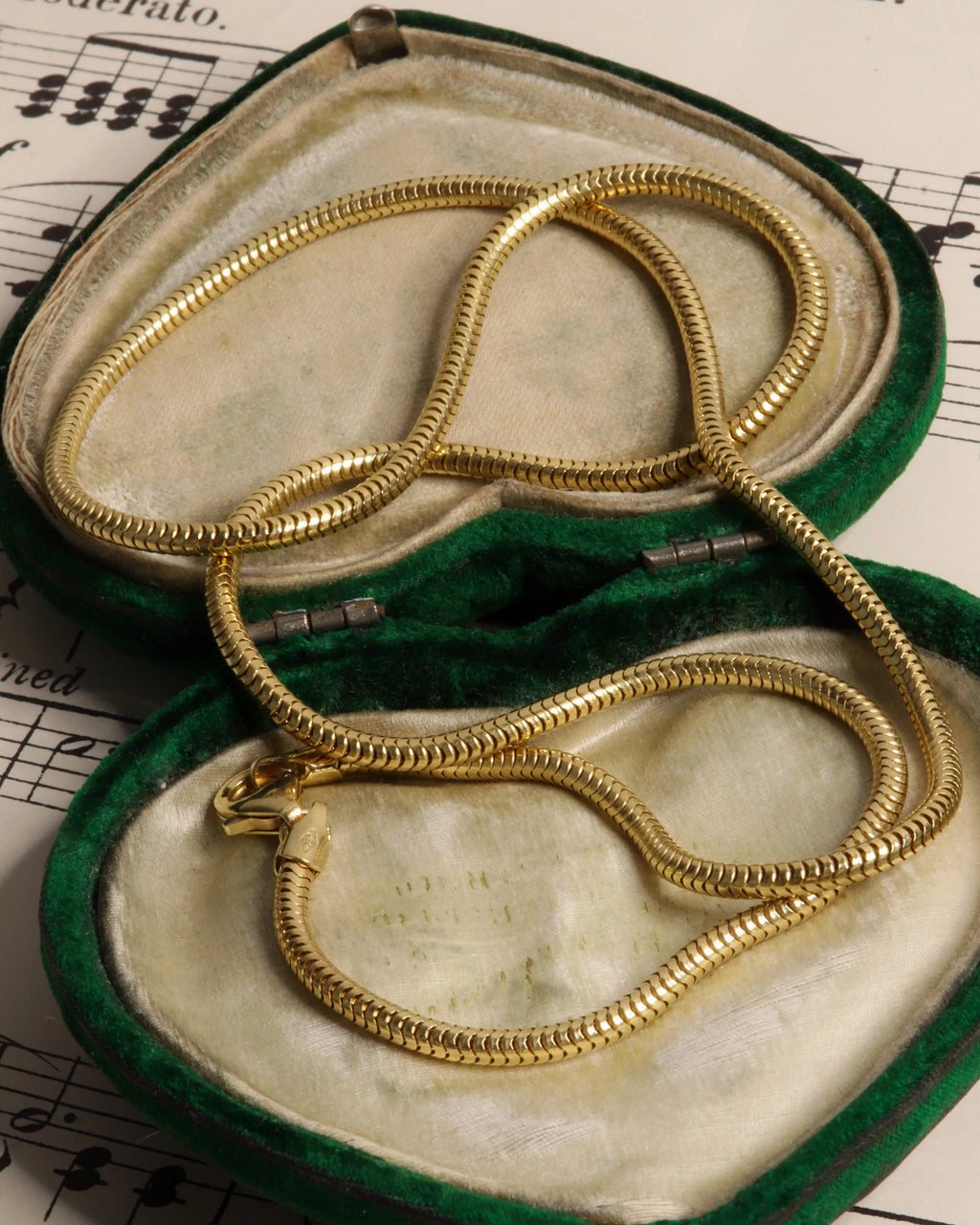 Vintage 18ct Yellow Gold Snake Chain