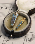 Art Deco Silver Sarcophagus Charm with Gilt Mummy